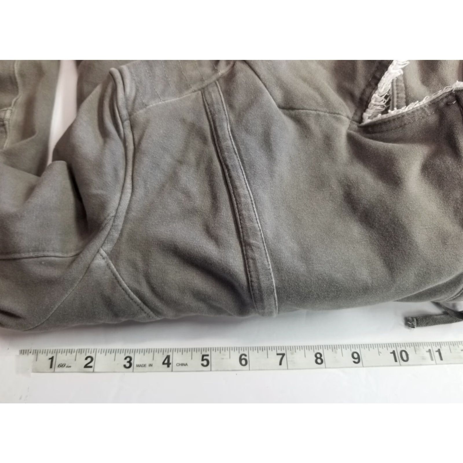 Anthropologie Marrakech Jacket Womens Gray Moto Jacket French Terry Medium Size M / US 6-8 / IT 42-44 - 3 Thumbnail