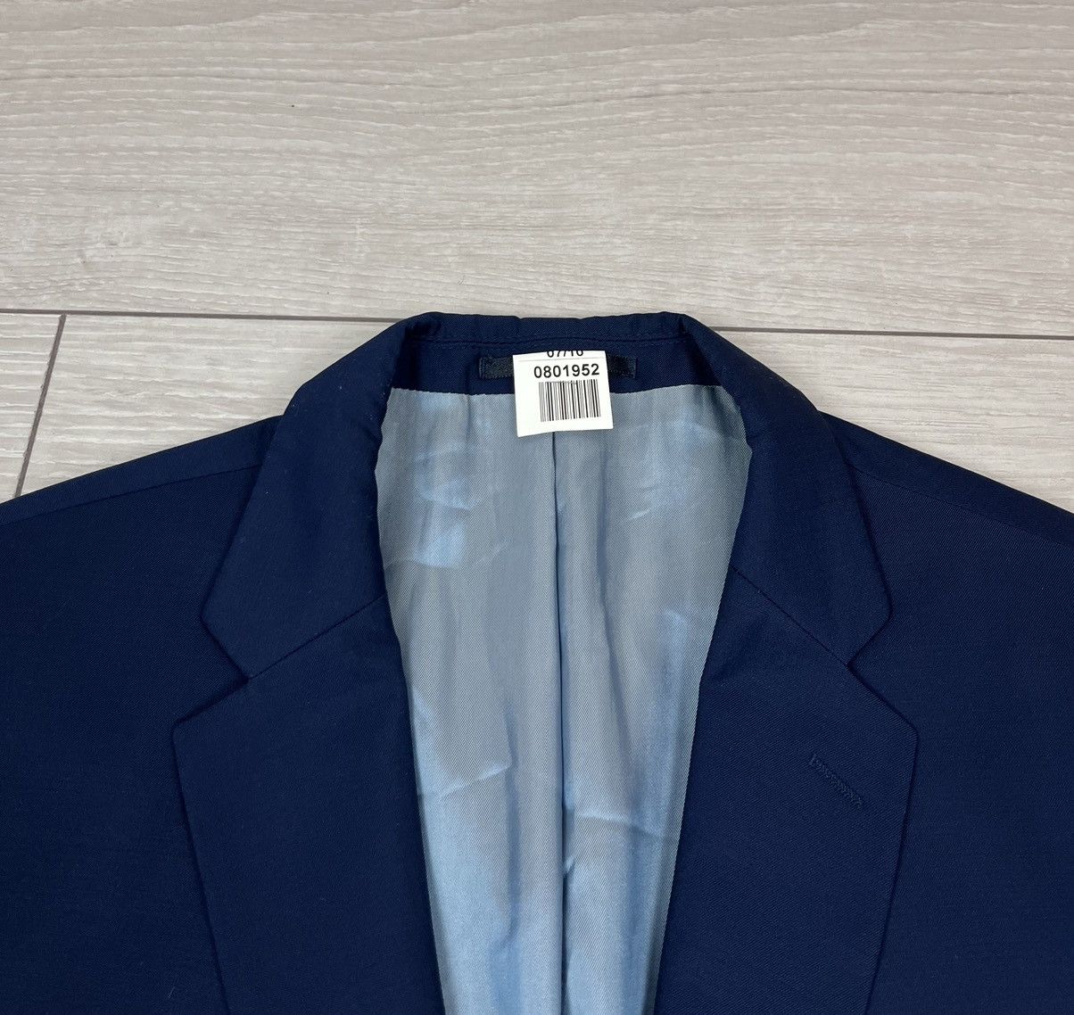 Ermenegildo Zegna Ermenegildo Zegna Vintage Blue Lana Silk Blazer 58 Size Size 50R - 6 Thumbnail