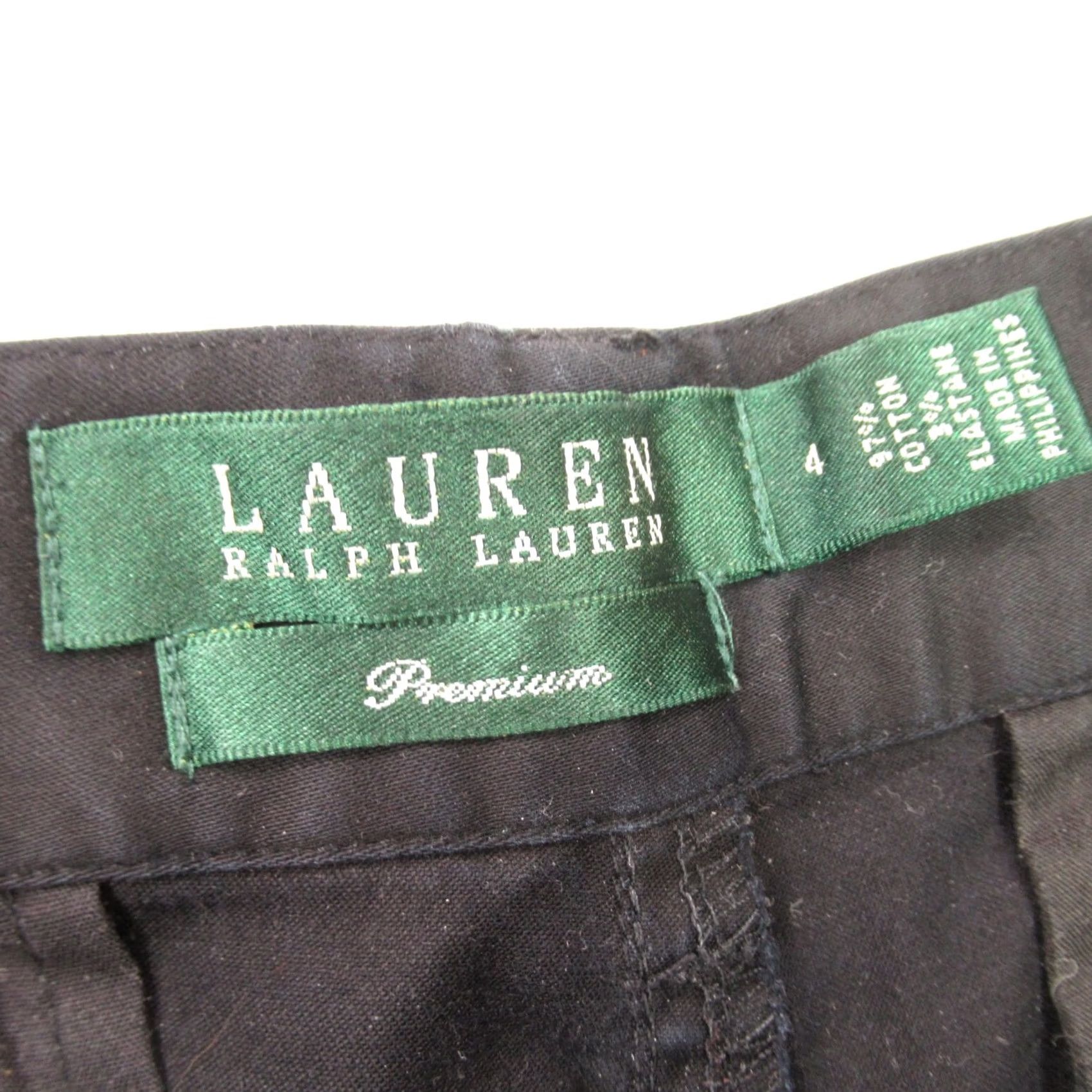 Ralph Lauren Ralph Lauren Pants Women 4 Lightweight Straight Black Casual Pockets Premium Size 27" / US 4 / IT 40 - 4 Thumbnail