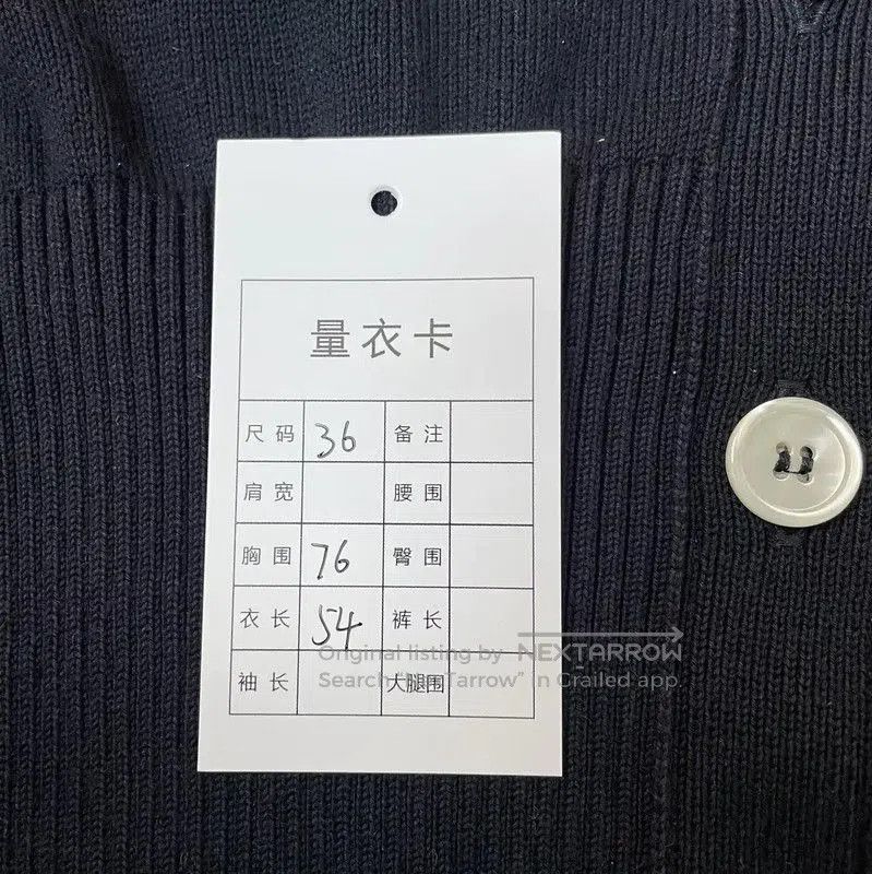 Thom Browne Thom Browne Women's Navy Cotton Cardigan . Size S / US 4 / IT 40 - 6 Thumbnail