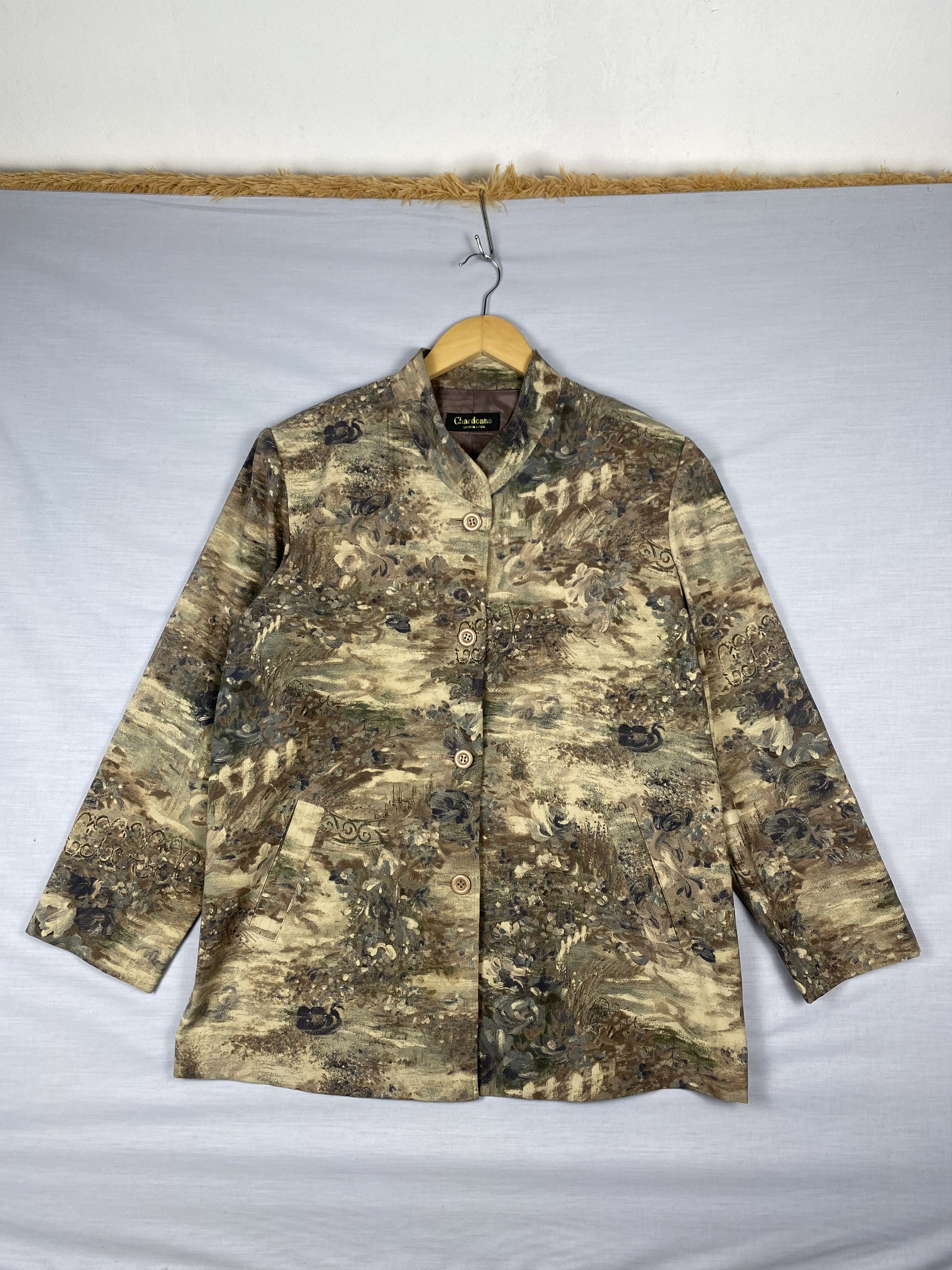 Japanese Brand Vintage Chardonne Long Sleeve Button Up Light Coats Size US L / EU 52-54 / 3 - 1 Thumbnail