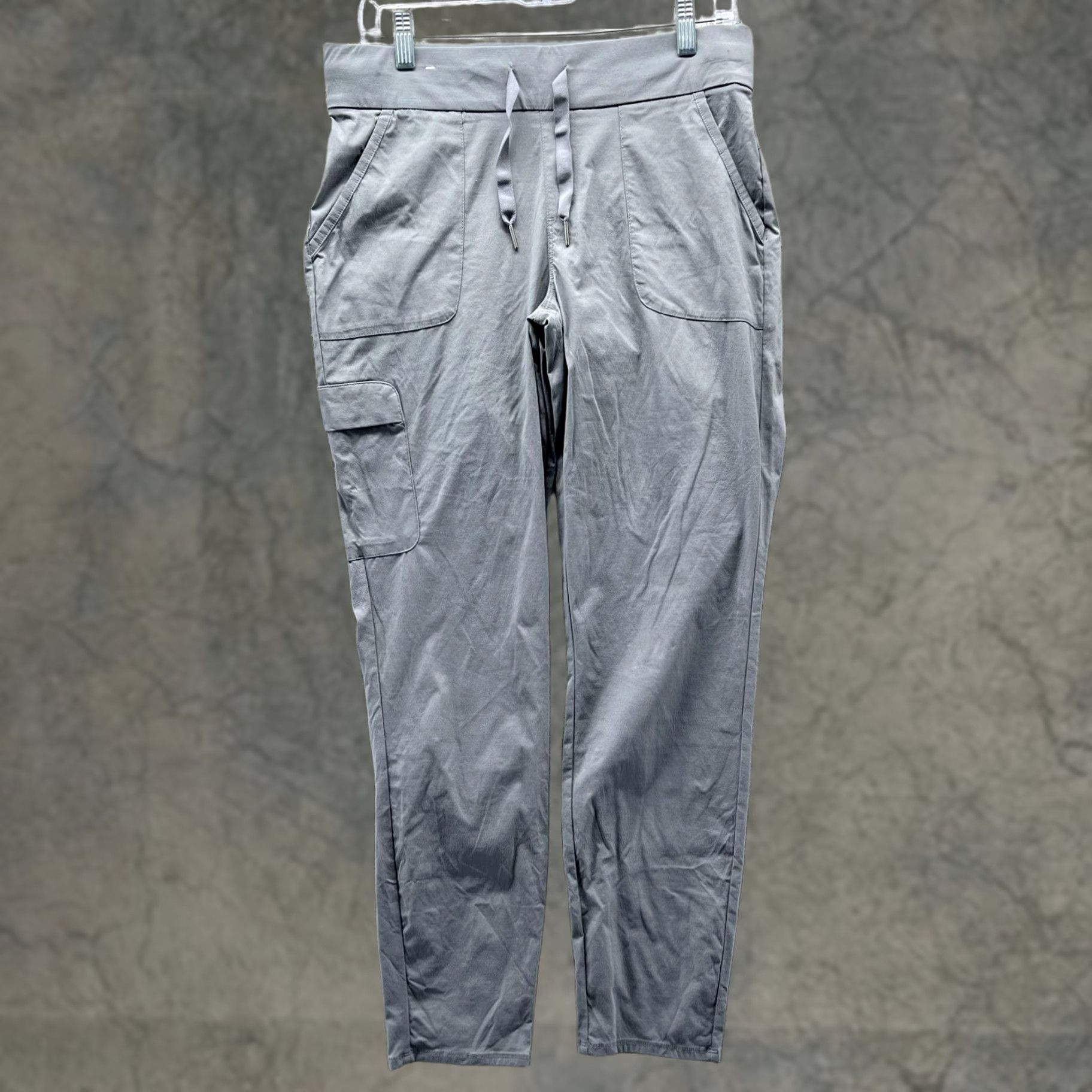 Vintage Columbia Pants Womens Medium Gray Cargo Tapered Leg Drawstring Hiking Outdoor Size 32" / US 10 / IT 46 - 1 Thumbnail