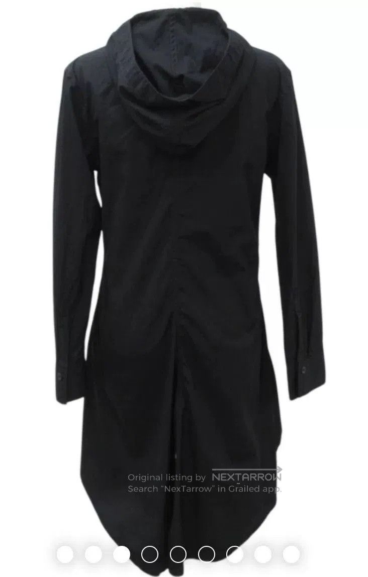Yohji Yamamoto Yohji Yamamoto Black Hooded Long Shirt. Size S / US 4 / IT 40 - 3 Thumbnail