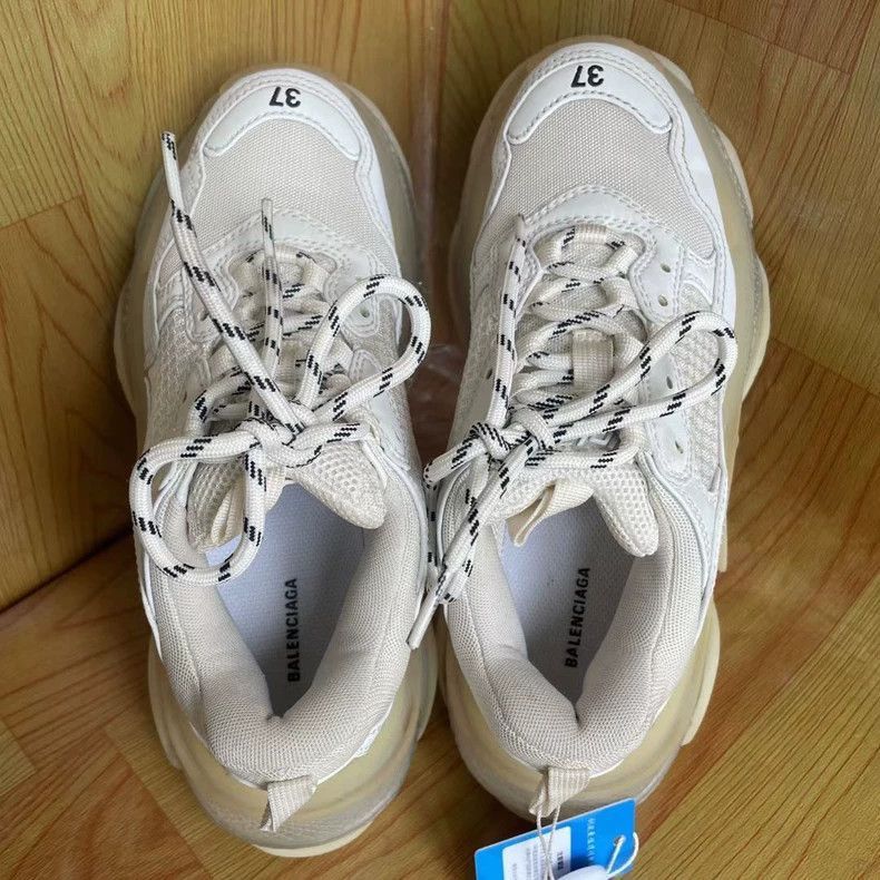 Balenciaga Triple S White Sneakers Size 37-2505