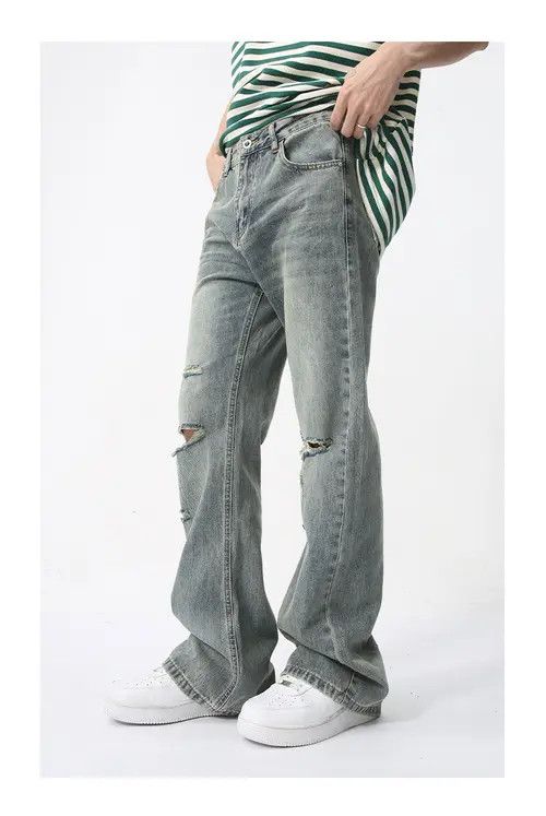 Other Retro washed cool bootcut ripped jeans Size US 32 / EU 48 - 6 Thumbnail