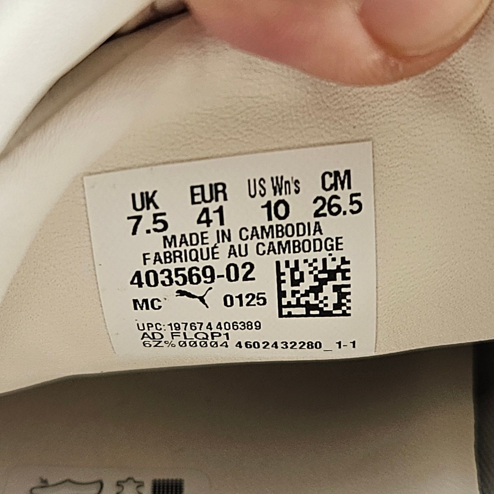 Puma PUMA RARE WOMEN'S 10 MOSTRO LEATHER FROSTED IVORY WHITE Size US 10 / IT 40 - 2 Thumbnail