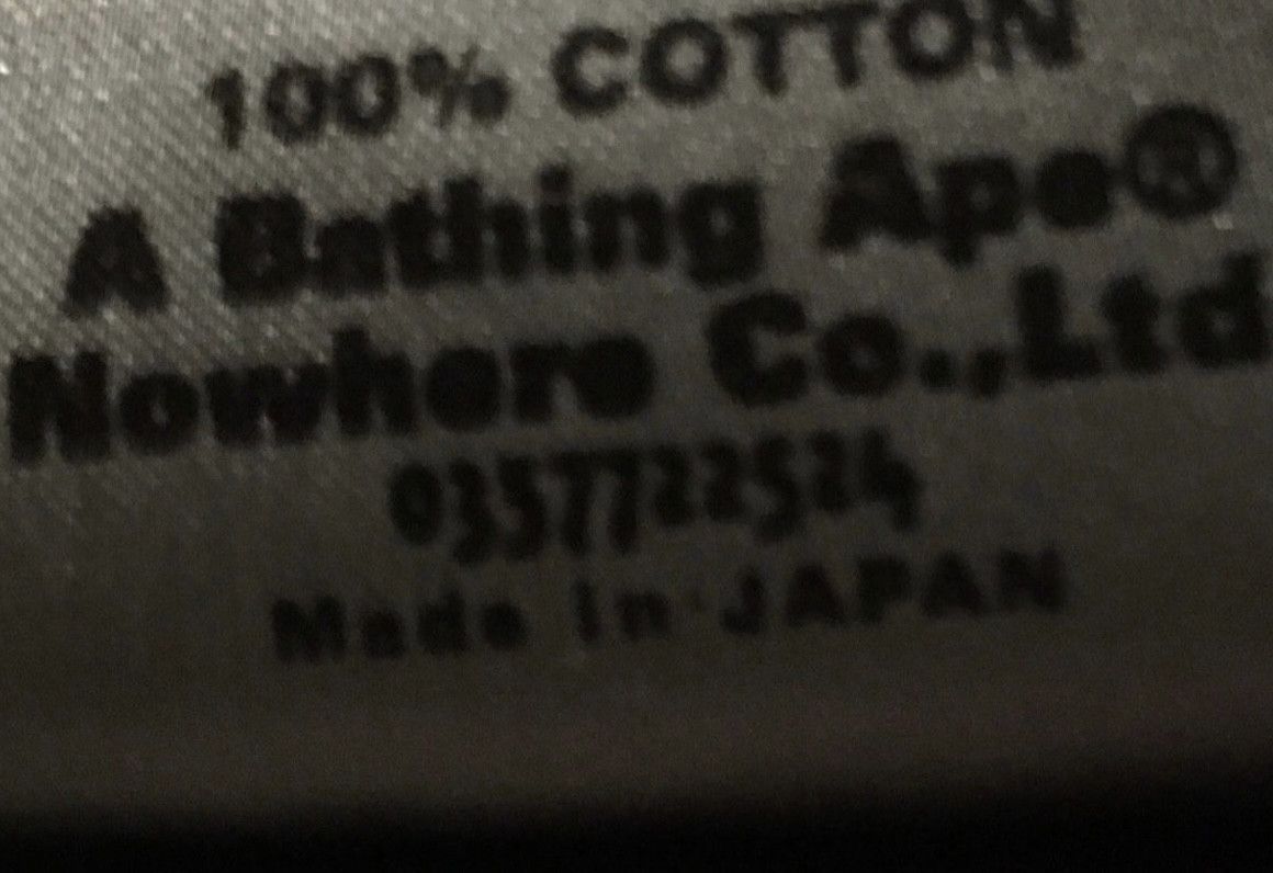 Bape Bape logo tee shirt Size US M / EU 48-50 / 2 - 6 Thumbnail