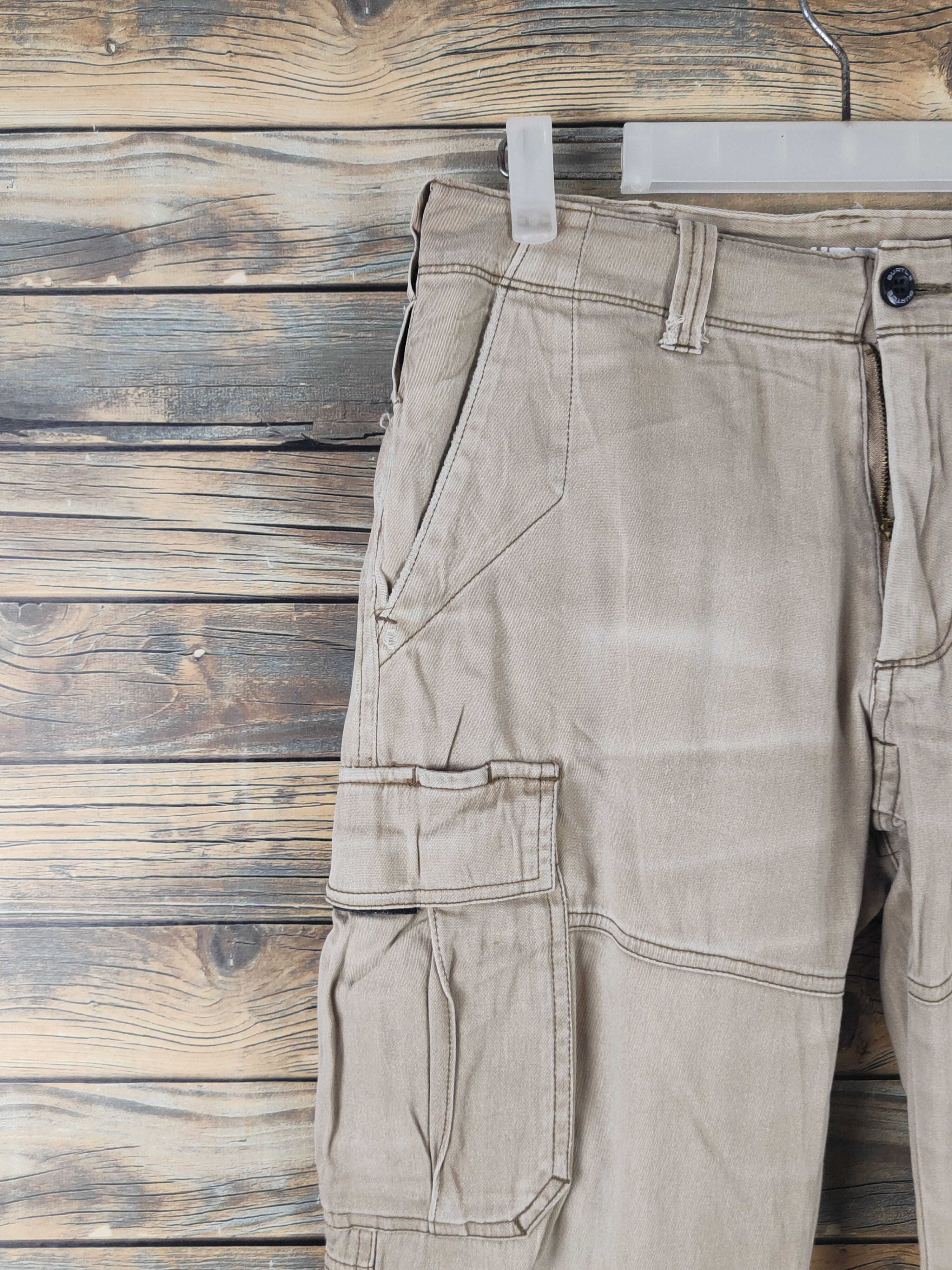 Japanese Brand DL Burtle Beige Multipocket Cargo Pants #2151 Size US 29 - 4 Thumbnail