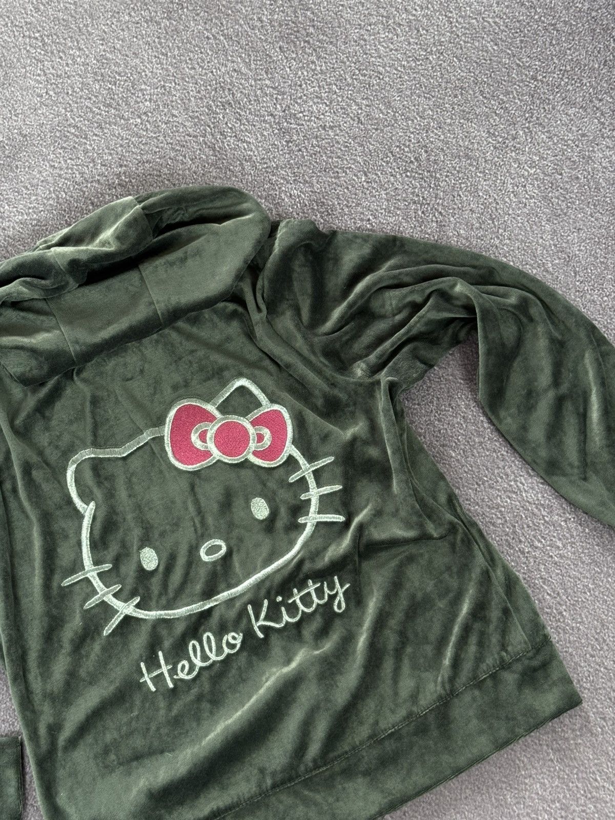 Hysteric Glamour Vintage Y2K Hello Kitty Velour Zip Up Hoodie Size M / US 6-8 / IT 42-44 - 9 Thumbnail