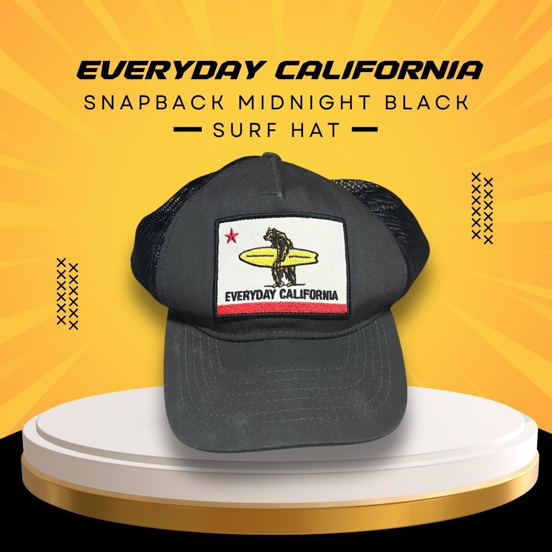 Other Everyday California Snapback Midnight Black Surf Hat Size ONE SIZE - 1 Thumbnail