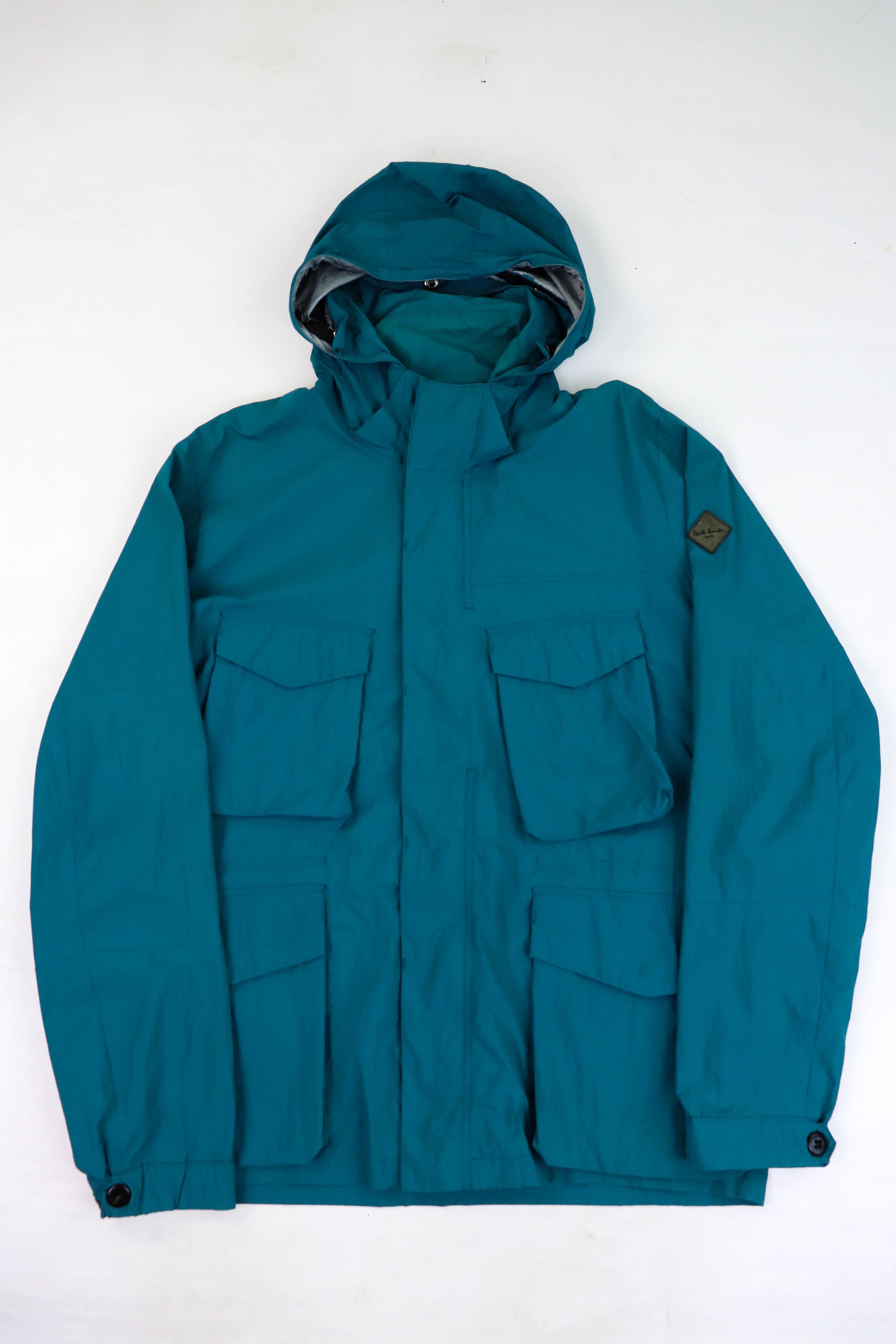 Paul Smith Paul Smith Jeans Sea Wave Green Nylon RiRi Zip Field Jacket Size US XL / EU 56 / 4 - 1 Thumbnail
