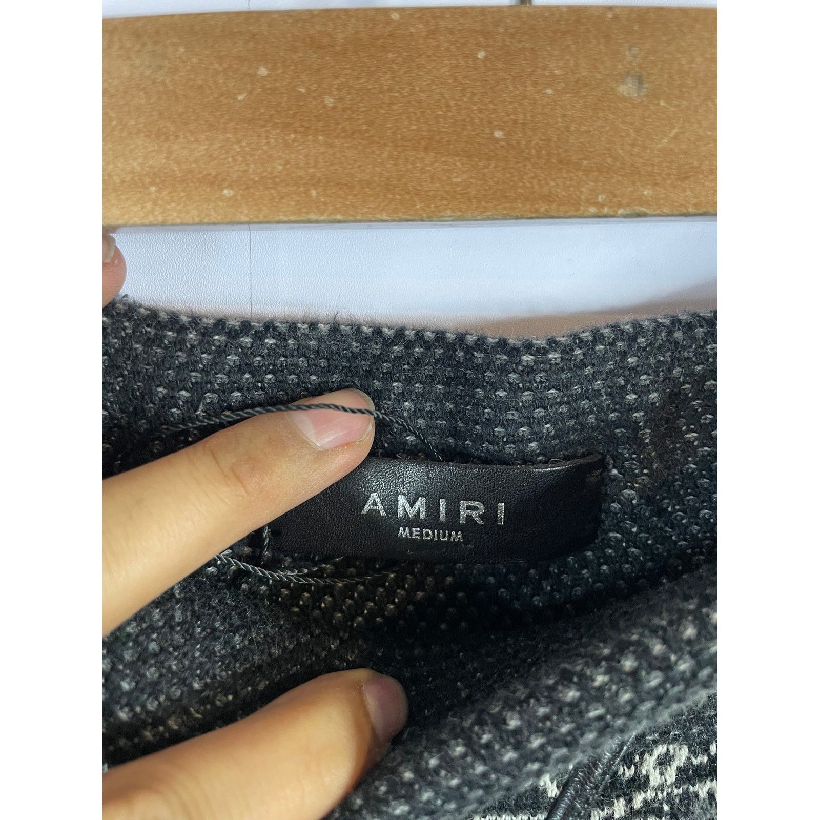Amiri Amiri Knit Paisley Sweats Black Used Small Size US 30 / EU 46 - 7 Thumbnail