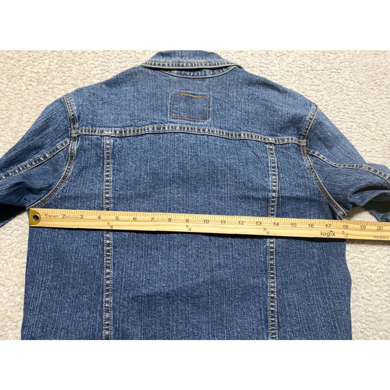 Levi's Levi's Womens Small Jean Jacket Blue Denim Signature Trucker Button Up Pockets Size 28" / US 6 / IT 42 - 7 Thumbnail
