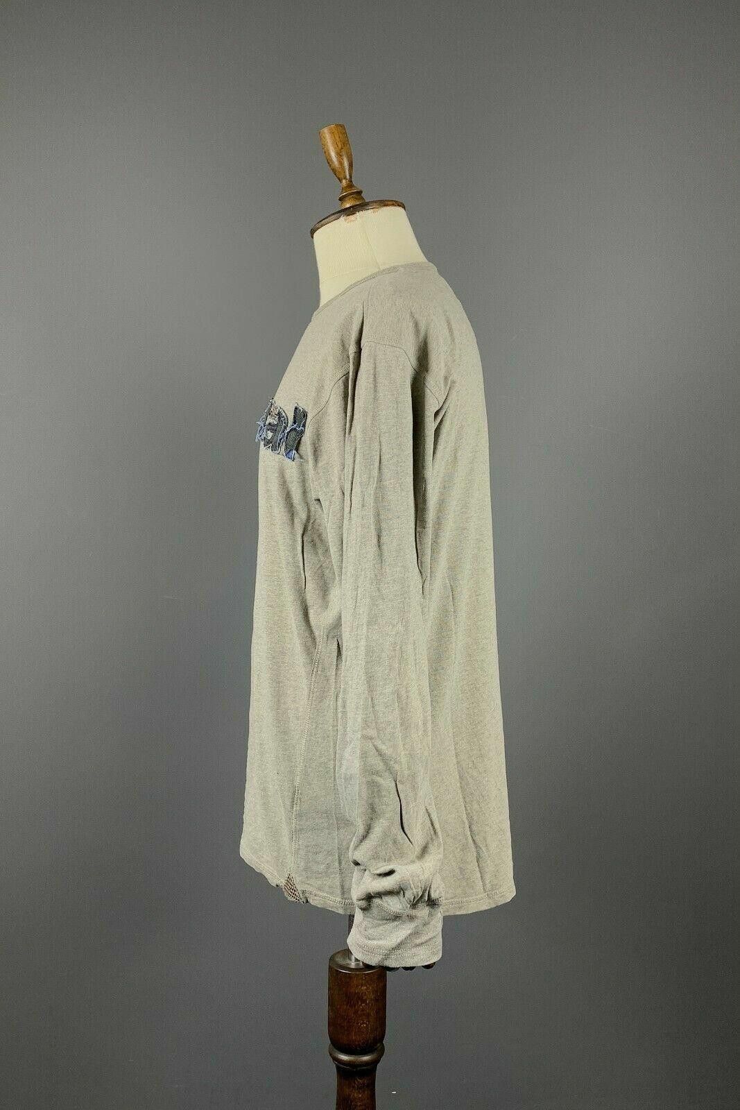 Desigual Desigual Grey Big Logo Pullover Sweatshirt Sweater Size 2XL Size US XXL / EU 58 / 5 - 4 Thumbnail
