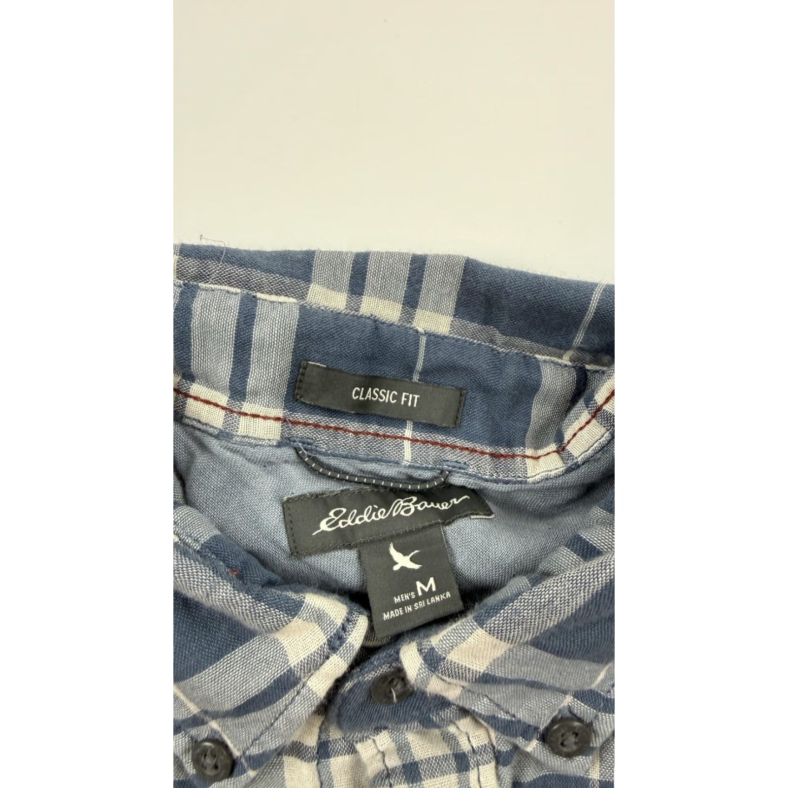 Eddie Bauer Eddie Bauer Shirt Mens M Blue Plaid Classic Fit Button-Down Long Sleeve Size US M / EU 48-50 / 2 - 5 Thumbnail