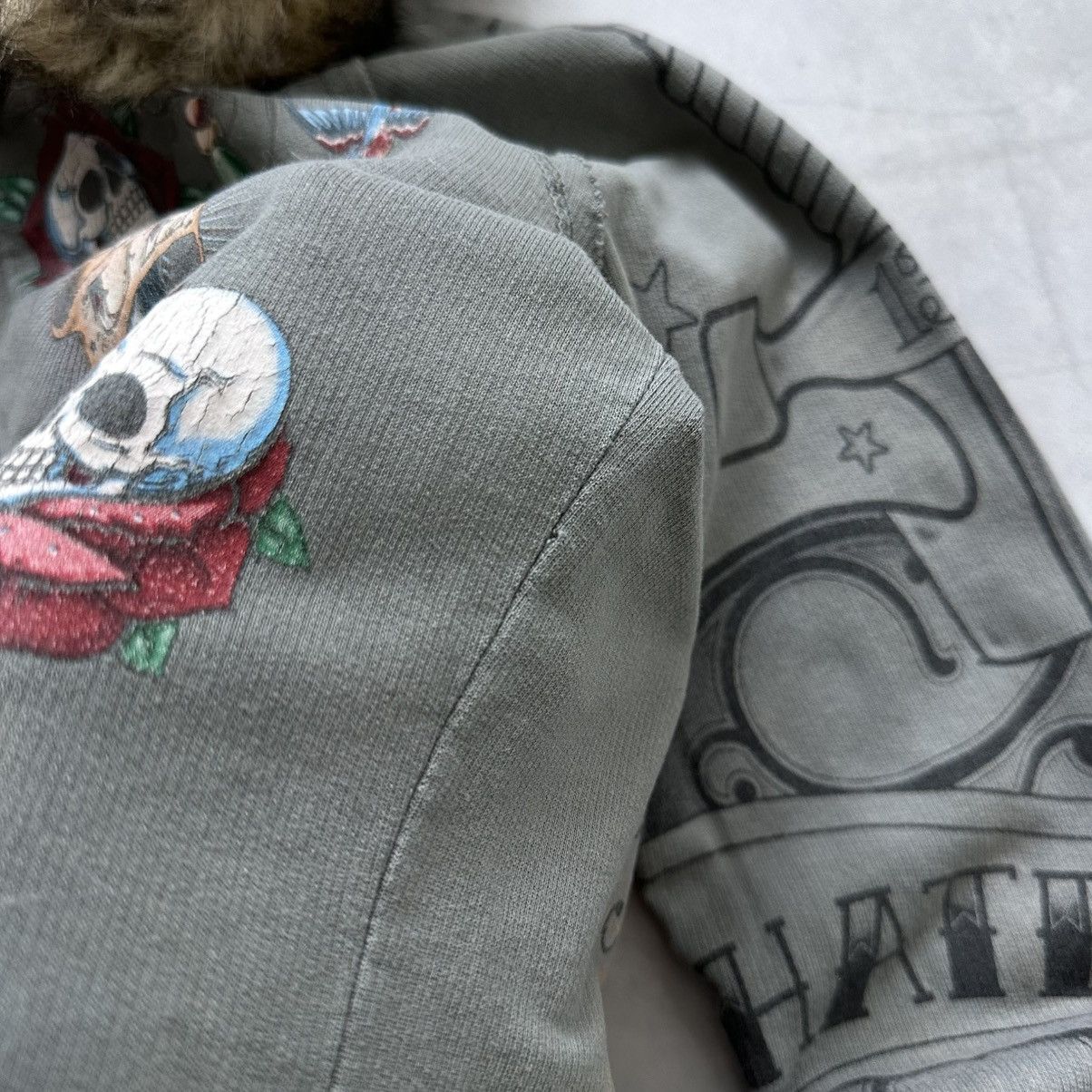Hysteric Glamour × Undercover Tribal If Six Was Nine Ed Hardy Style Fur Zip Hoodie Jacket Size S / US 4 / IT 40 - 16 Thumbnail