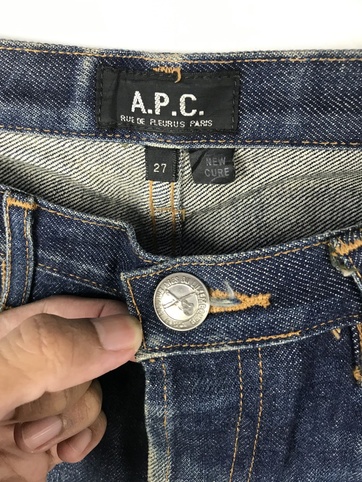 A.P.C. A.P.C New Cure Denim Jeans Small Size Size US 27 - 3 Thumbnail