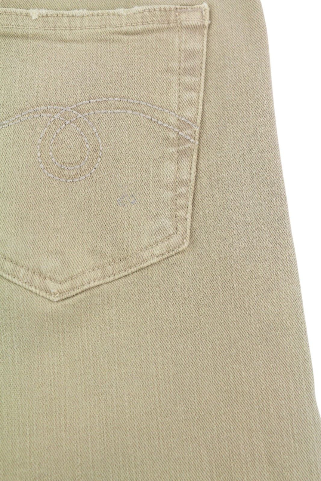 R13 BOY STRAIGHT 29 Khaki Stretchy Faded Ankle Casual 86311 Size 29" - 13 Thumbnail