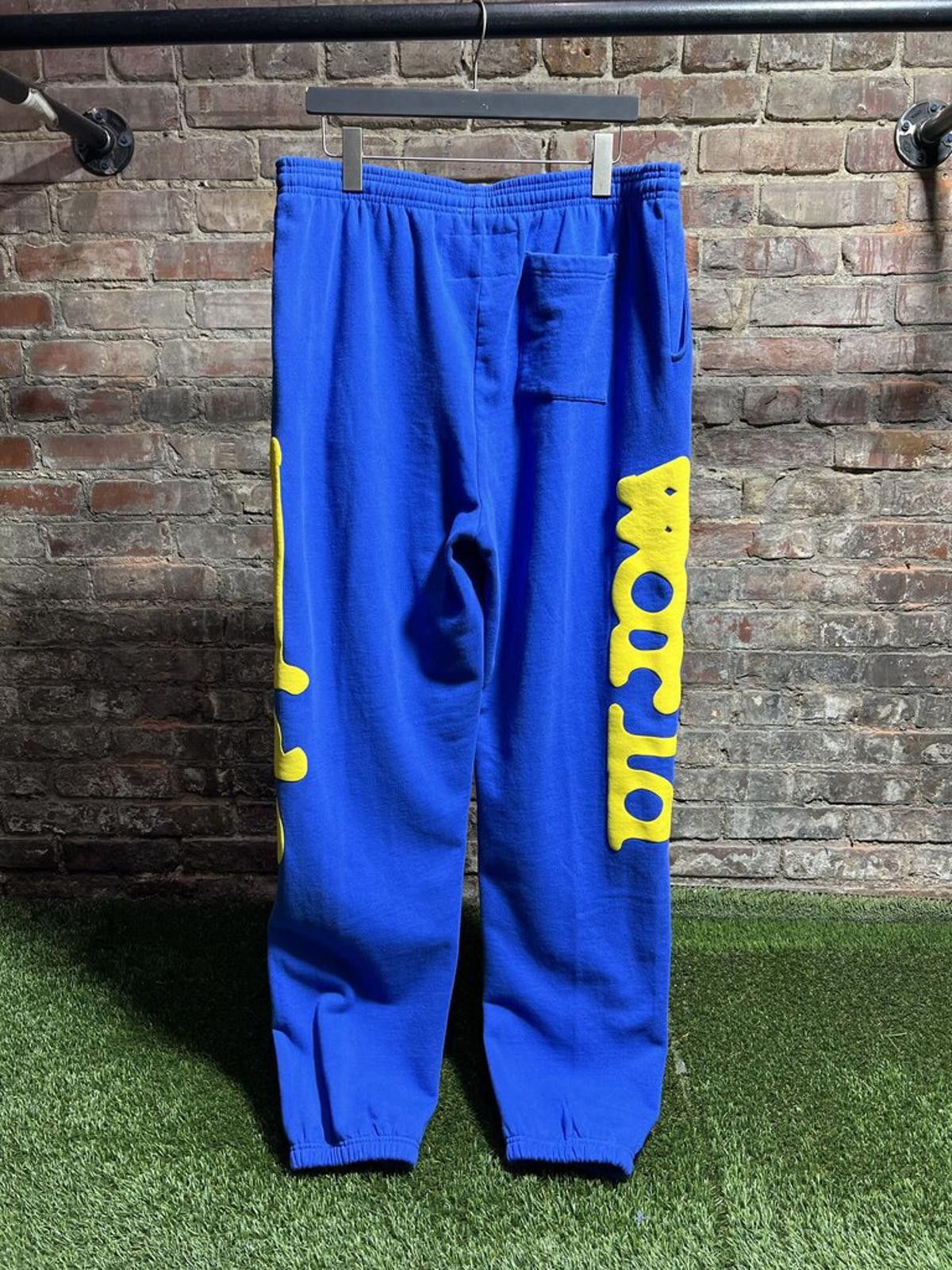 Sp5der Sp5der Worldwide Blue Sweatpants Sz. XXL Size ONE SIZE - 2 Thumbnail