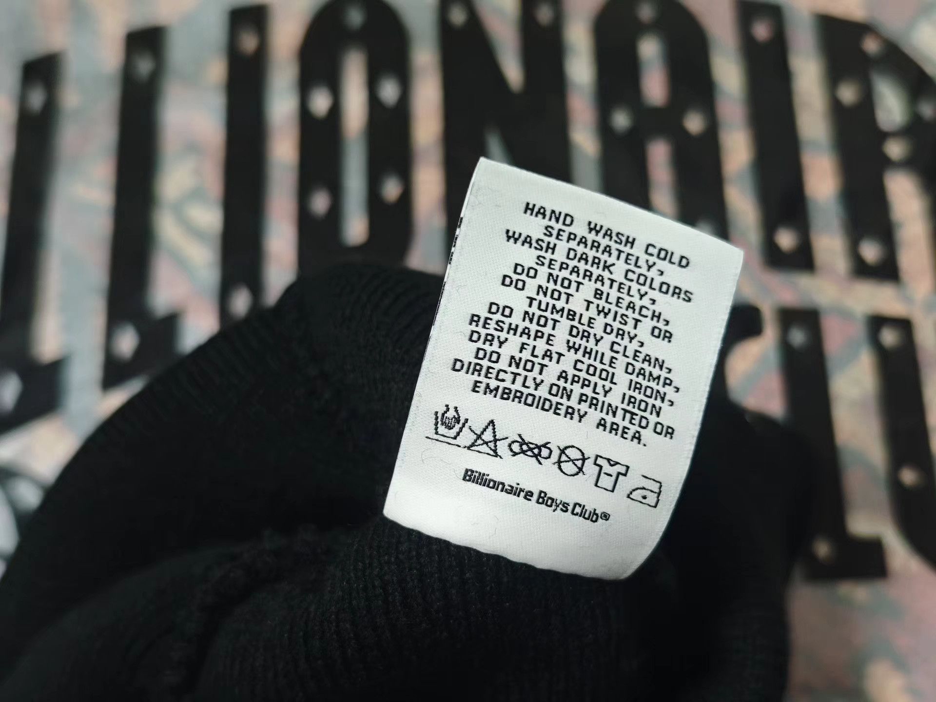 Billionaire Boys Club Billionaire Boys Club black knit beanie Size ONE SIZE - 4 Thumbnail