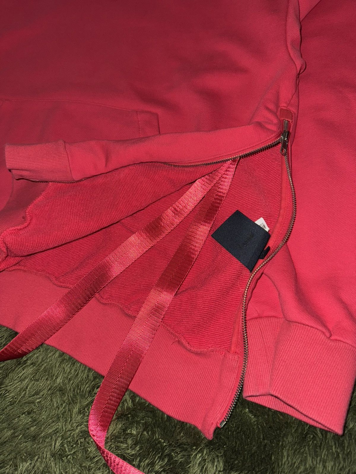 Juun.J [S] JUUN.J Oversized Side-Zip Hoodie Red Size US S / EU 44-46 / 1 - 6 Thumbnail