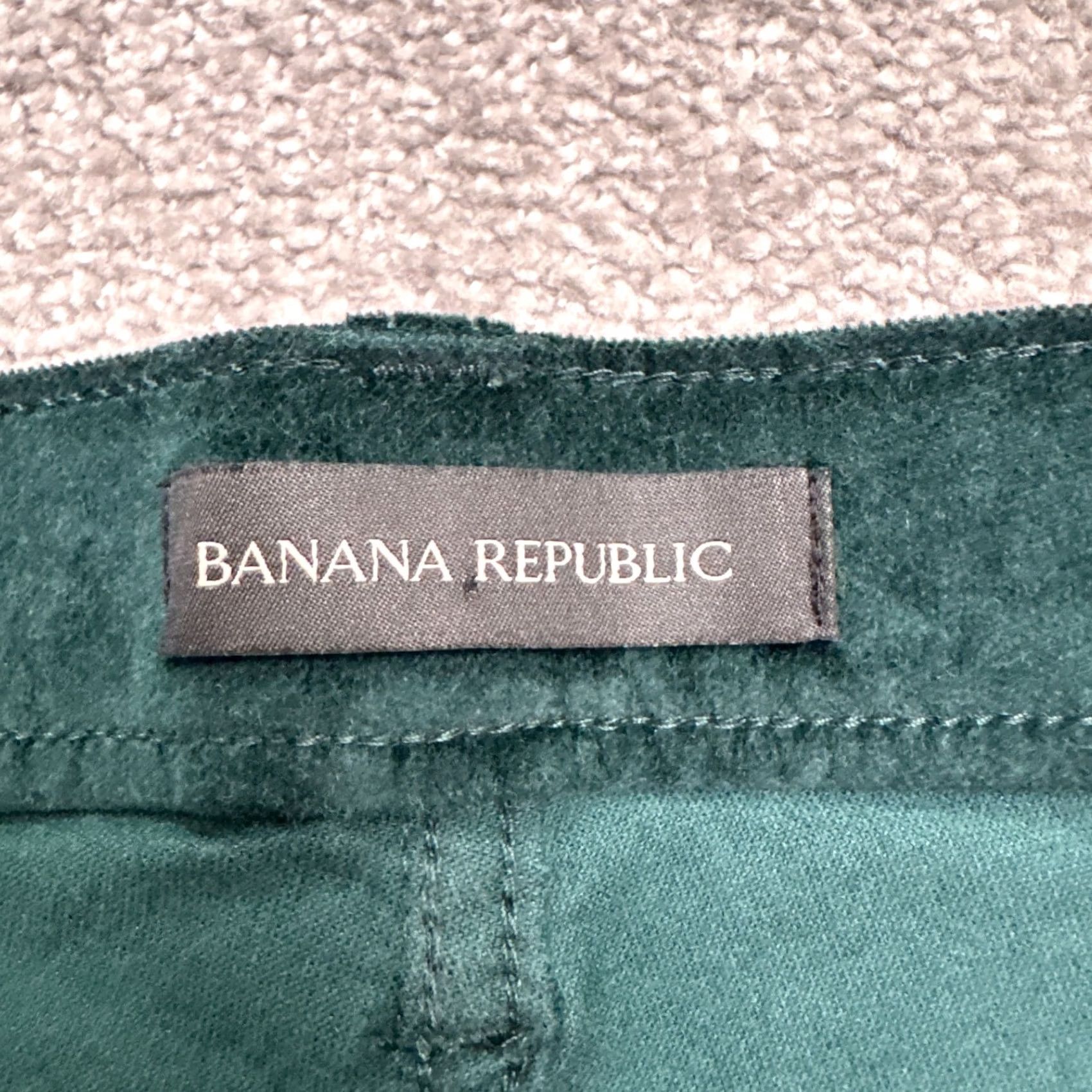 Banana Republic Banana Republic Pants Women's High Rise Slim Fit Velvet 31 Long Green Chino Casual Workwear 90s? Size 24" / US 00 / IT 34 - 6 Thumbnail