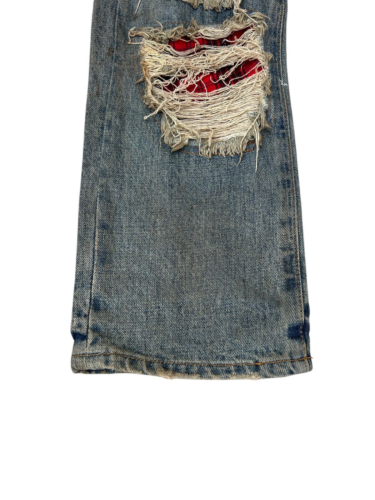 Super Lovers Vintage Super Lovers Japan Distress Dirty Mud Denim Jeans Size US 31 - 10 Thumbnail