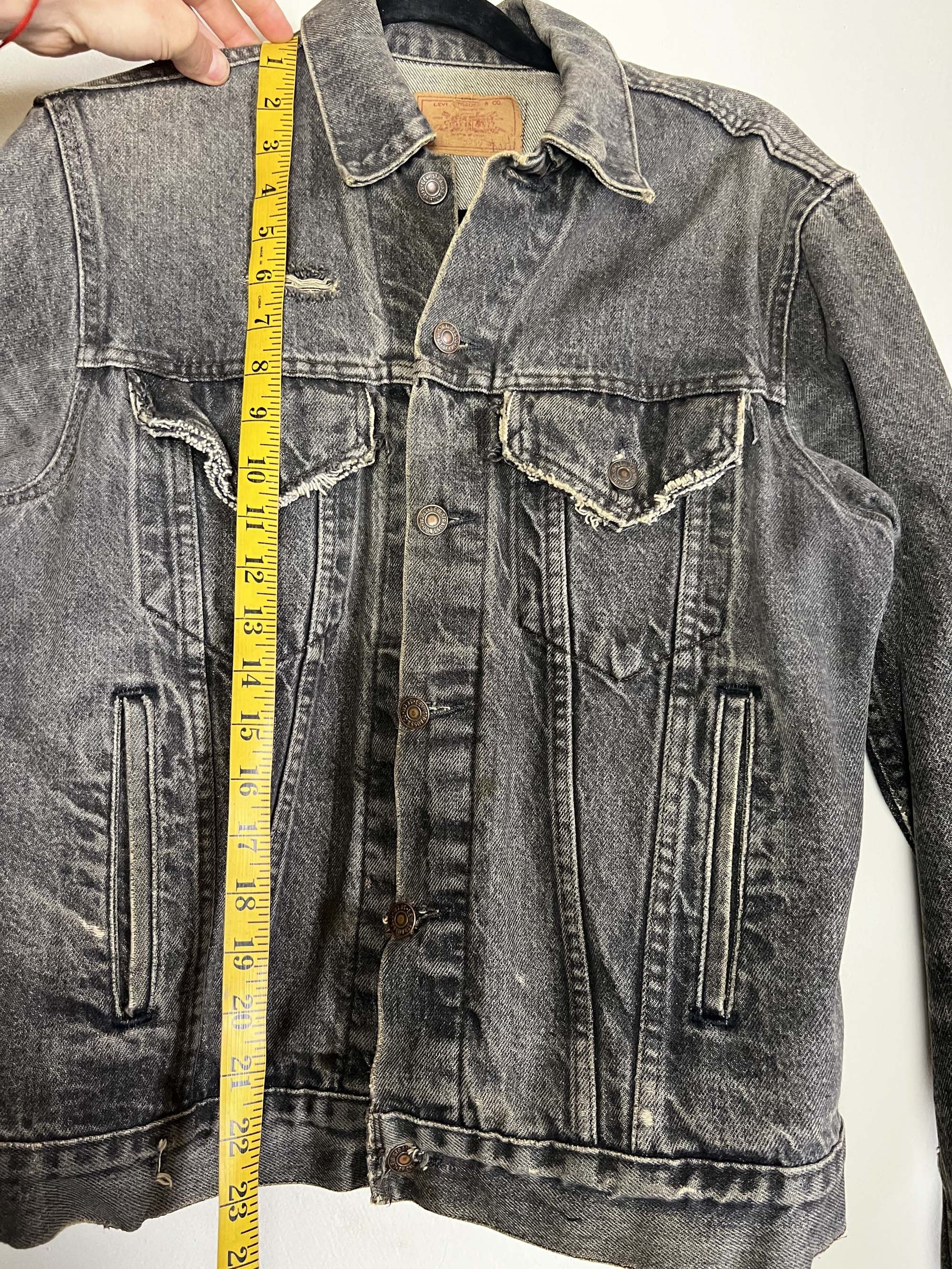 Levi's Vintage Clothing Vintage 1980's Levi's Black Denim 4 Pocket Jean Jacket Size US M / EU 48-50 / 2 - 8 Thumbnail
