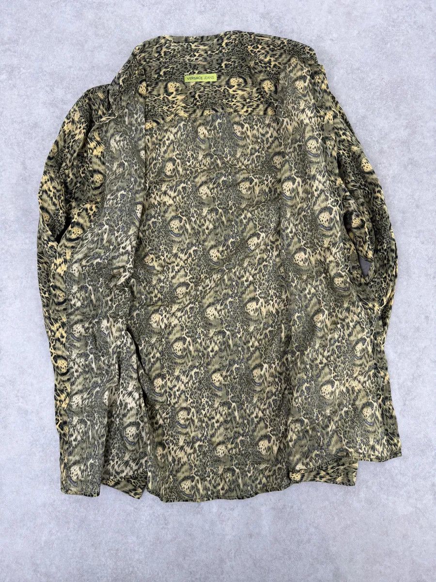 Versace Versace Leopard Print Mafia Shirt Size US S / EU 44-46 / 1 - 7 Thumbnail