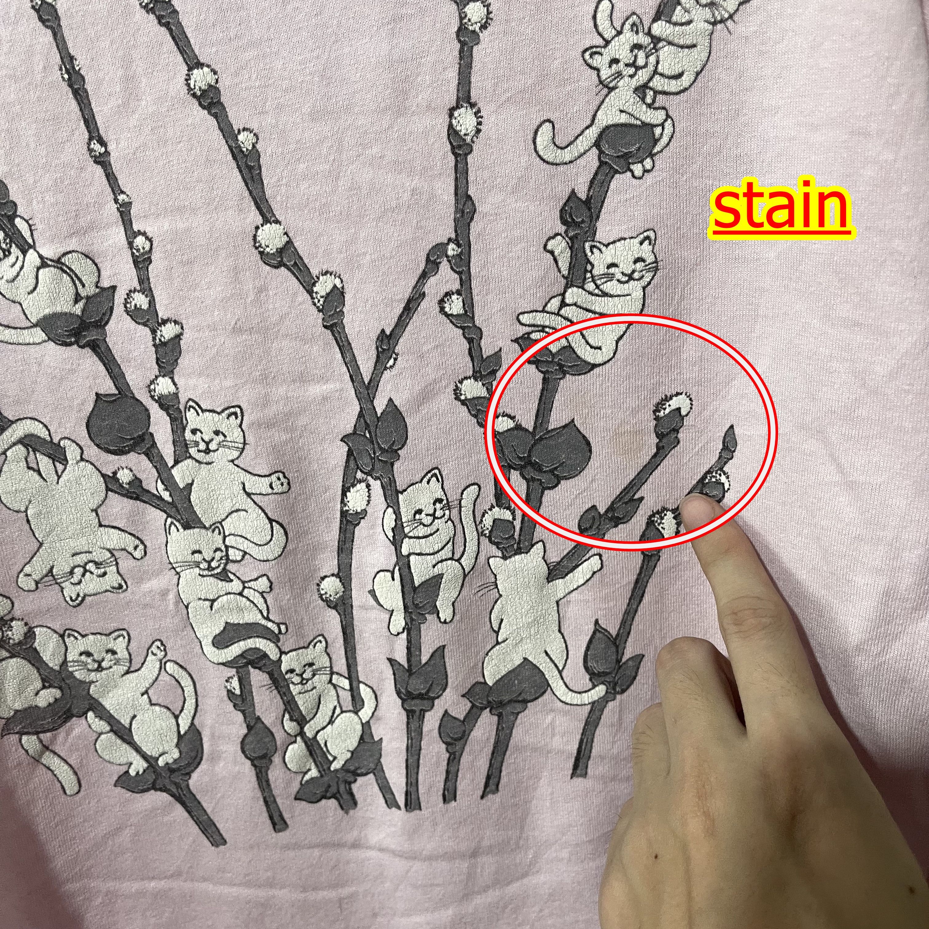 Vintage Vintage 90s Cat Shirt Size US XS / EU 42 / 0 - 6 Thumbnail