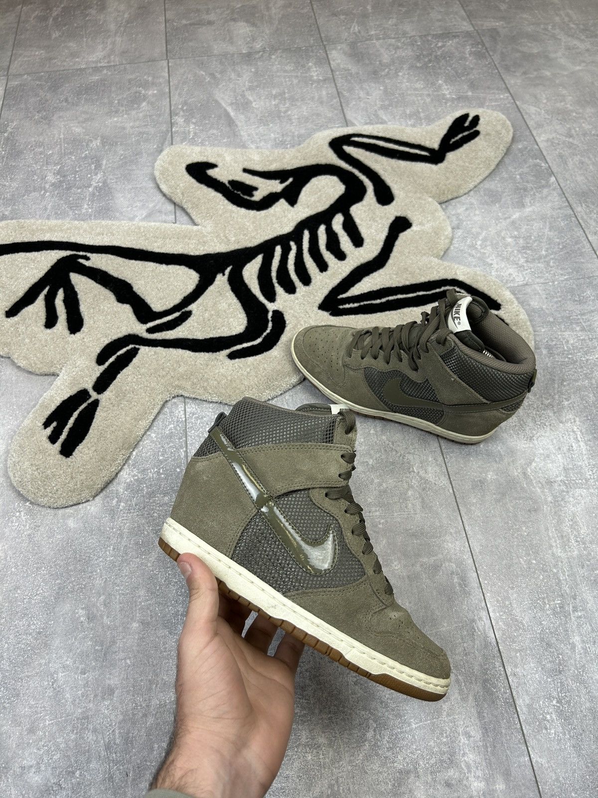 Nike Women’s Vintage Nike Dunk Sky Hi Mesh Sneakers size 39 y2k Size US 8 / IT 38 - 1 Thumbnail