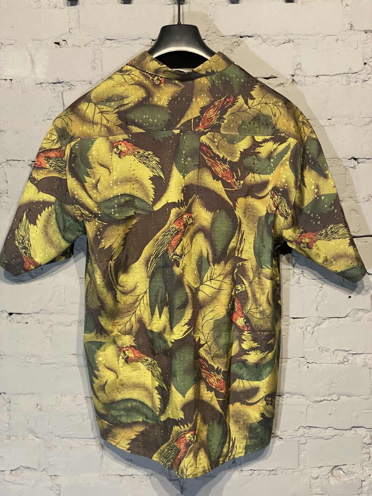 Japanese Brand Hawaiian shirt Japanese brand parrot motive made in Japan Size US XL / EU 56 / 4 - 4 Thumbnail