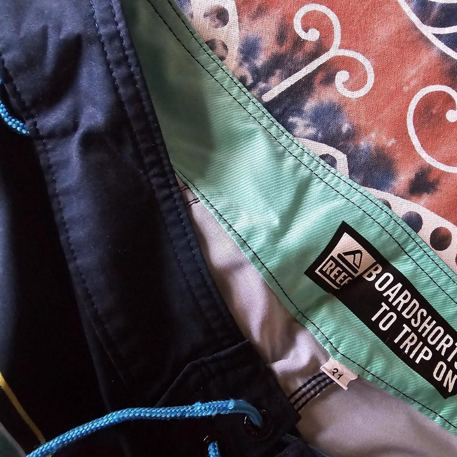 Designer Reef Board Shorts Men's Multicolored Swim Trunks Size US 32 / EU 48 - 7 Thumbnail