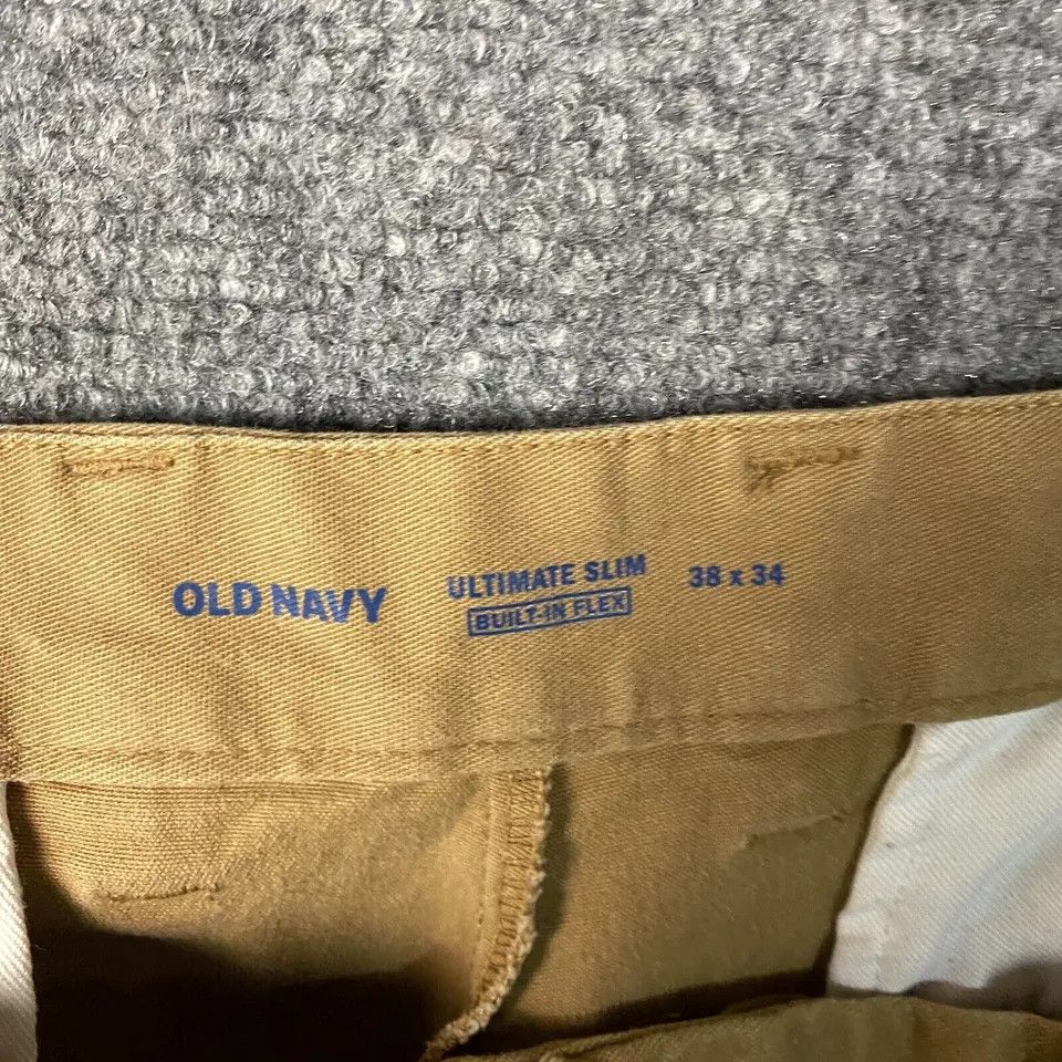 Old Navy Old Navy Ultimate Slim Chino Pants Men's 38x34 Brown Cotton Size US 38 / EU 54 - 7 Thumbnail