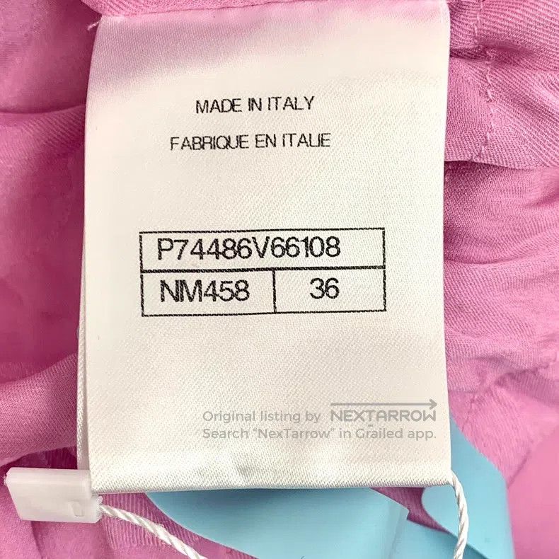 Chanel Chanel 23P pink diamond check cotton round neck single-bre Size XS / US 0-2 / IT 36-38 - 7 Thumbnail