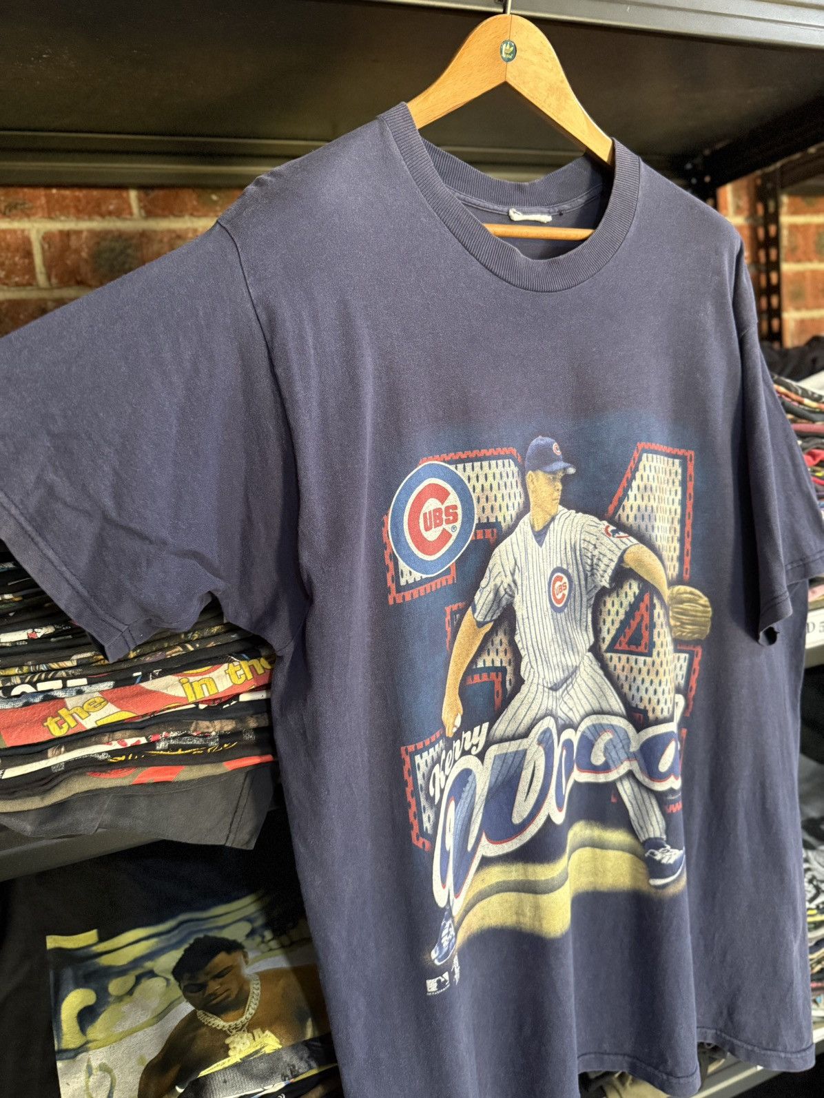 MLB × NFL × Vintage Vintage 90s Kenny Woods MLB Pro Player Sun Faded Tee Size US XL / EU 56 / 4 - 7 Thumbnail