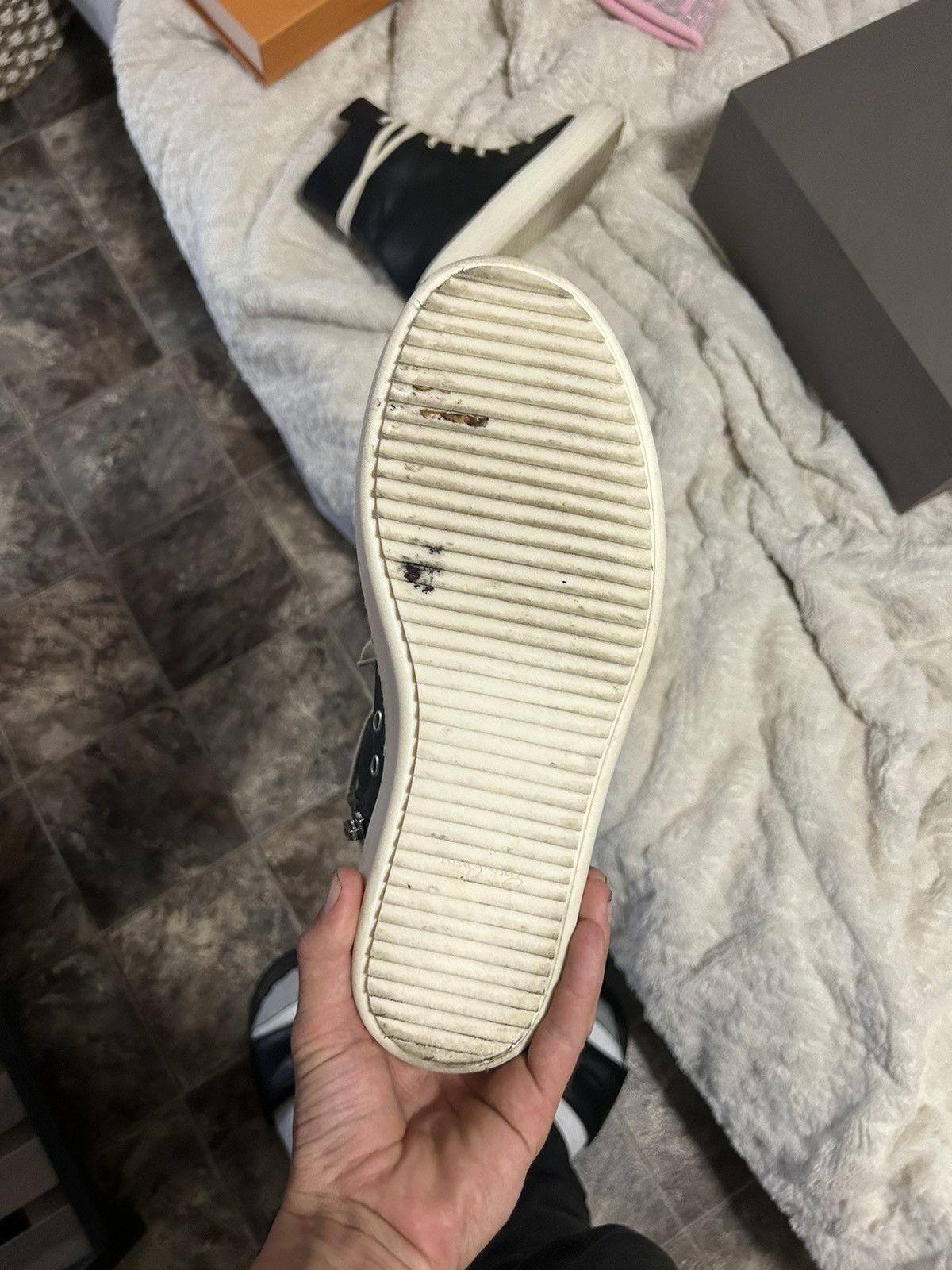 Rick Owens LIDO HIGHTOP RAMONES Size US 9 / EU 42 - 2 Thumbnail