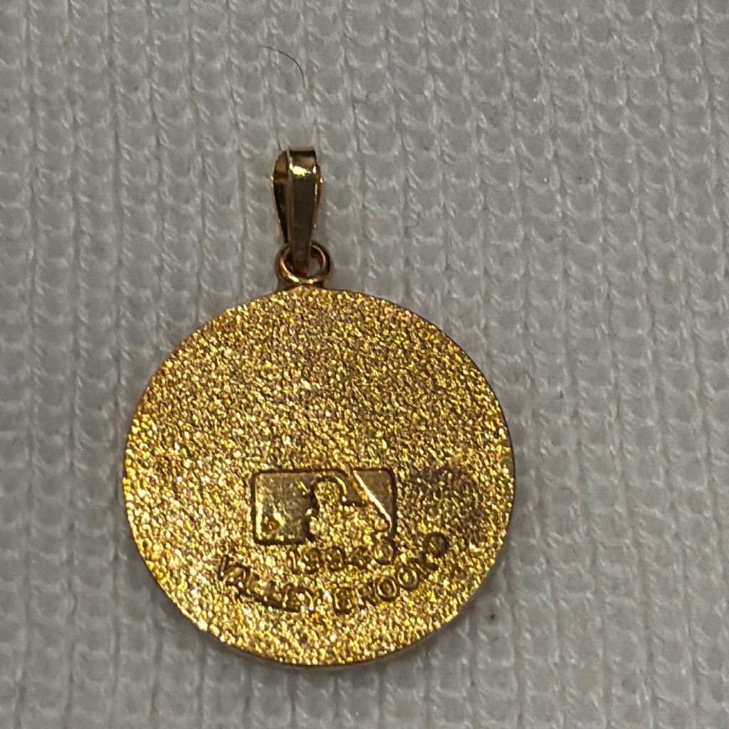 The Unbranded Brand Blue Jays baseball gold tone pendant Size ONE SIZE - 1 Thumbnail
