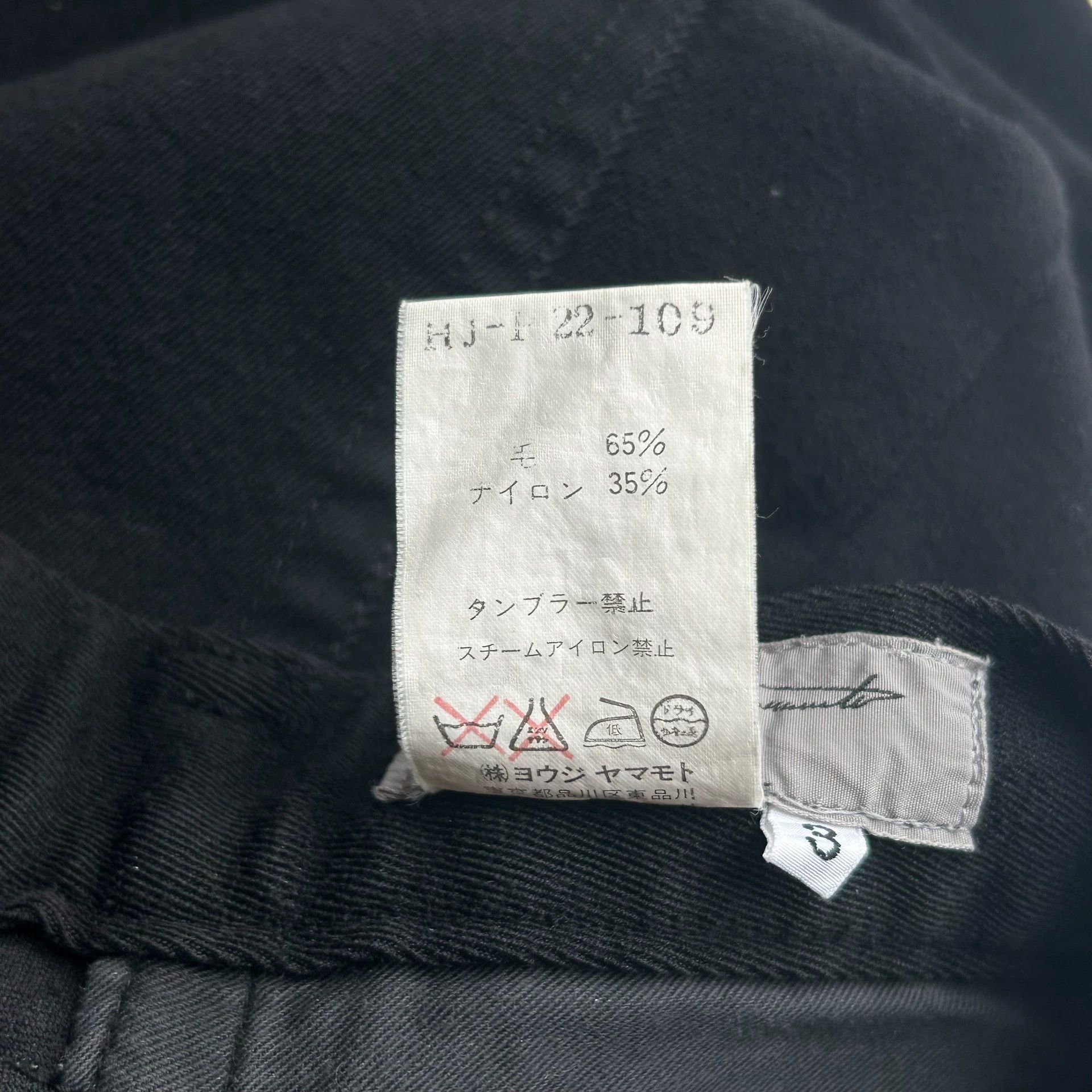 Yohji Yamamoto Yohji Yamamoto 04AW Runway Wool-Nylon Denim Jeans Size US 34 / EU 50 - 6 Thumbnail