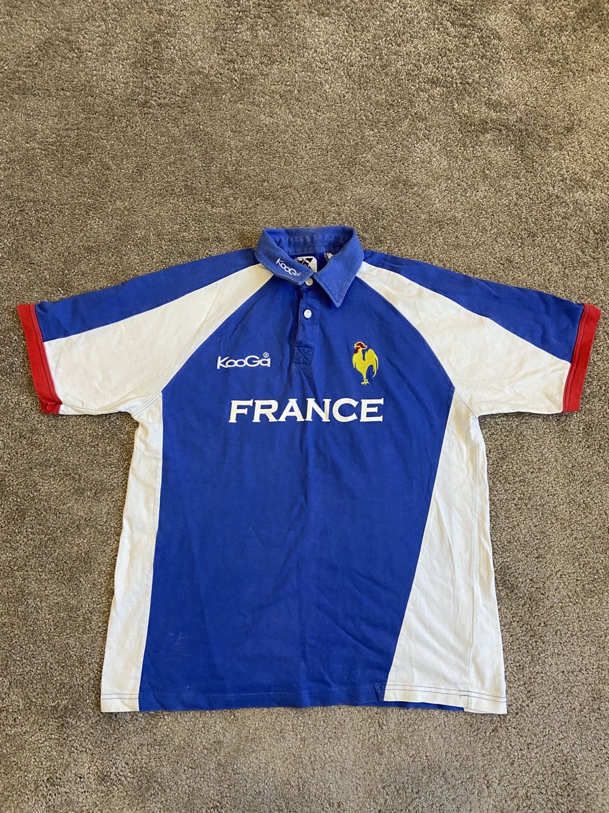 Other Vintage Kooga France Rugby Jersey Size US L / EU 52-54 / 3 - 1 Thumbnail