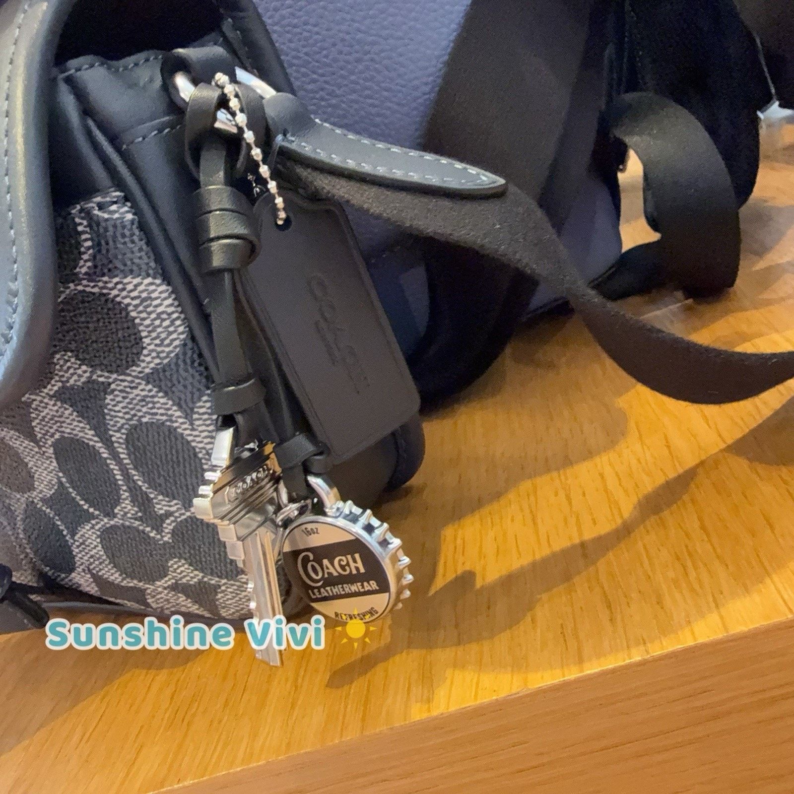 Coach NWT COACH Racer Crossbody bag charms ceb25 DENIM/CHALK Size ONE SIZE - 6 Thumbnail