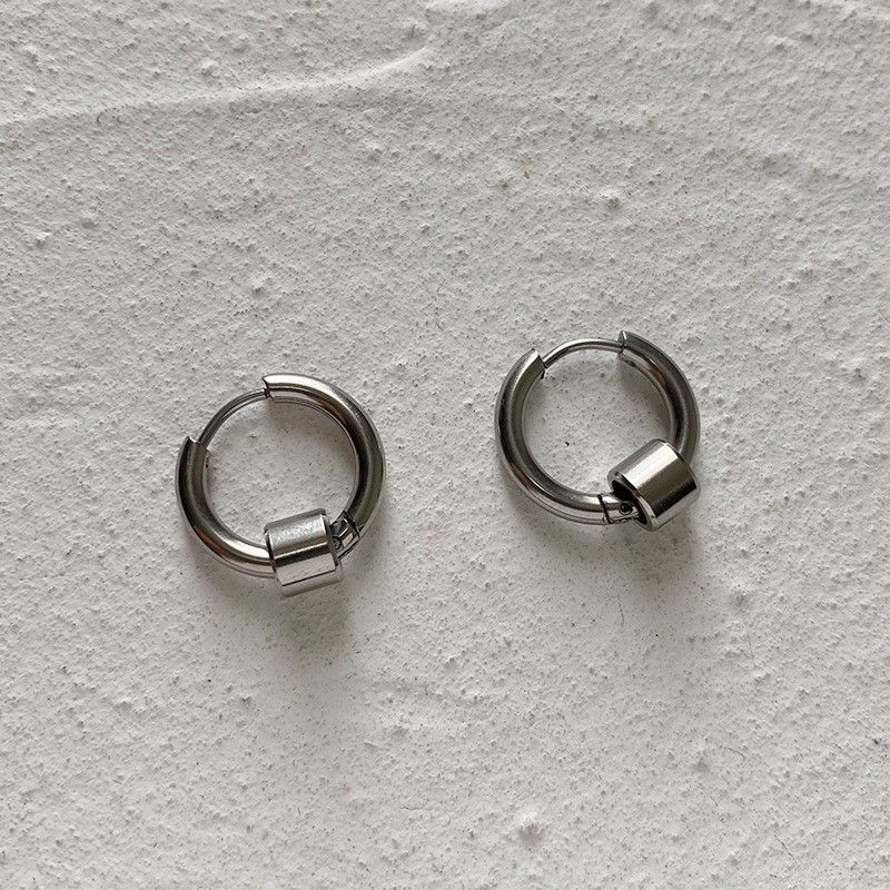 Jewelry × Sterling Silver One pairs Dark Earrings Gothic Punk Chrome Jewelry Spike Size ONE SIZE - 6 Thumbnail