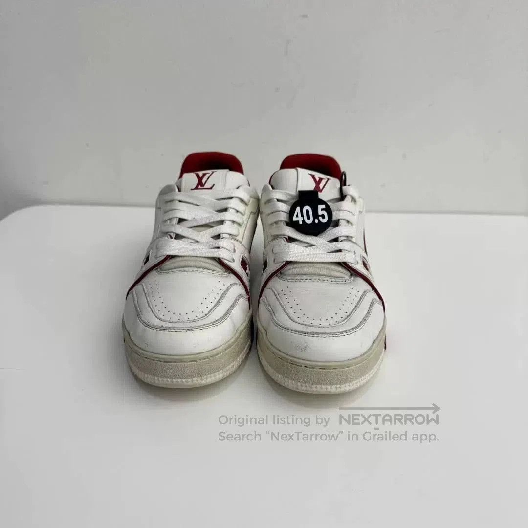 Louis Vuitton LV Trainer Red White Size 40.5. Size US 7.5 / EU 40-41 - 2 Thumbnail