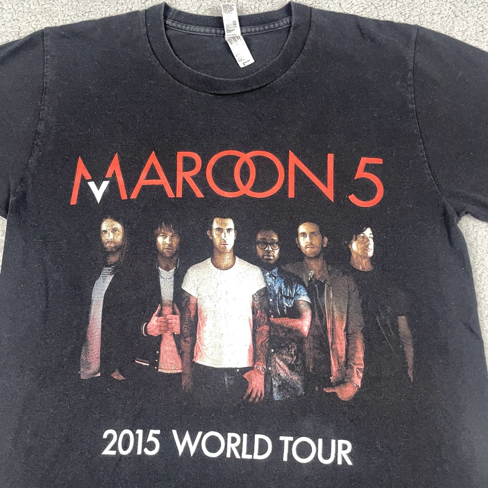Vintage Maroon 5 Concert Tshirt Adult Small Black Short Men’s Music Band Tee Size US S / EU 44-46 / 1 - 4 Thumbnail
