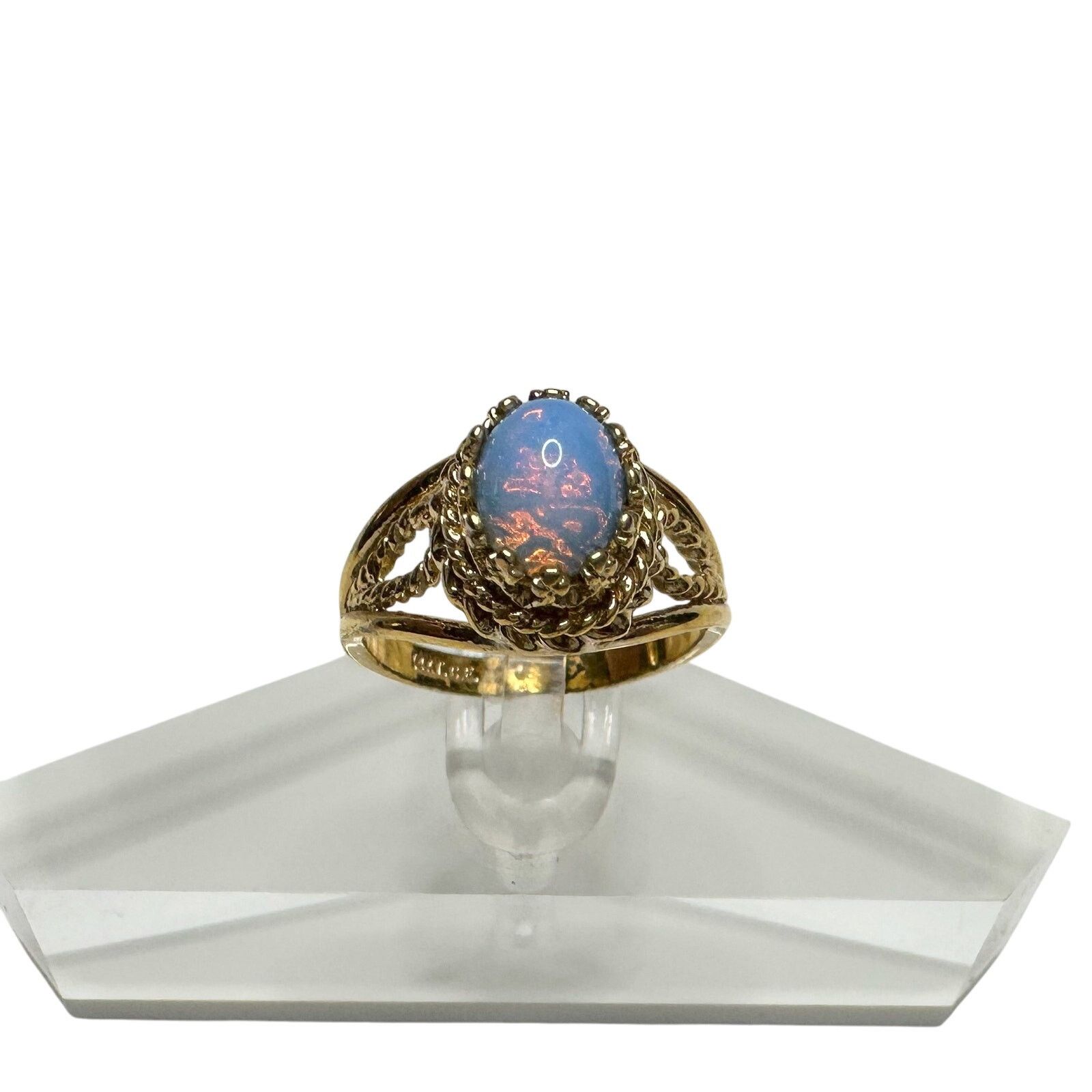 Other Joseph Esposito Vtg Opal 12 Kt Gold Electroplate Ring Sz 6 Size ONE SIZE - 9 Thumbnail