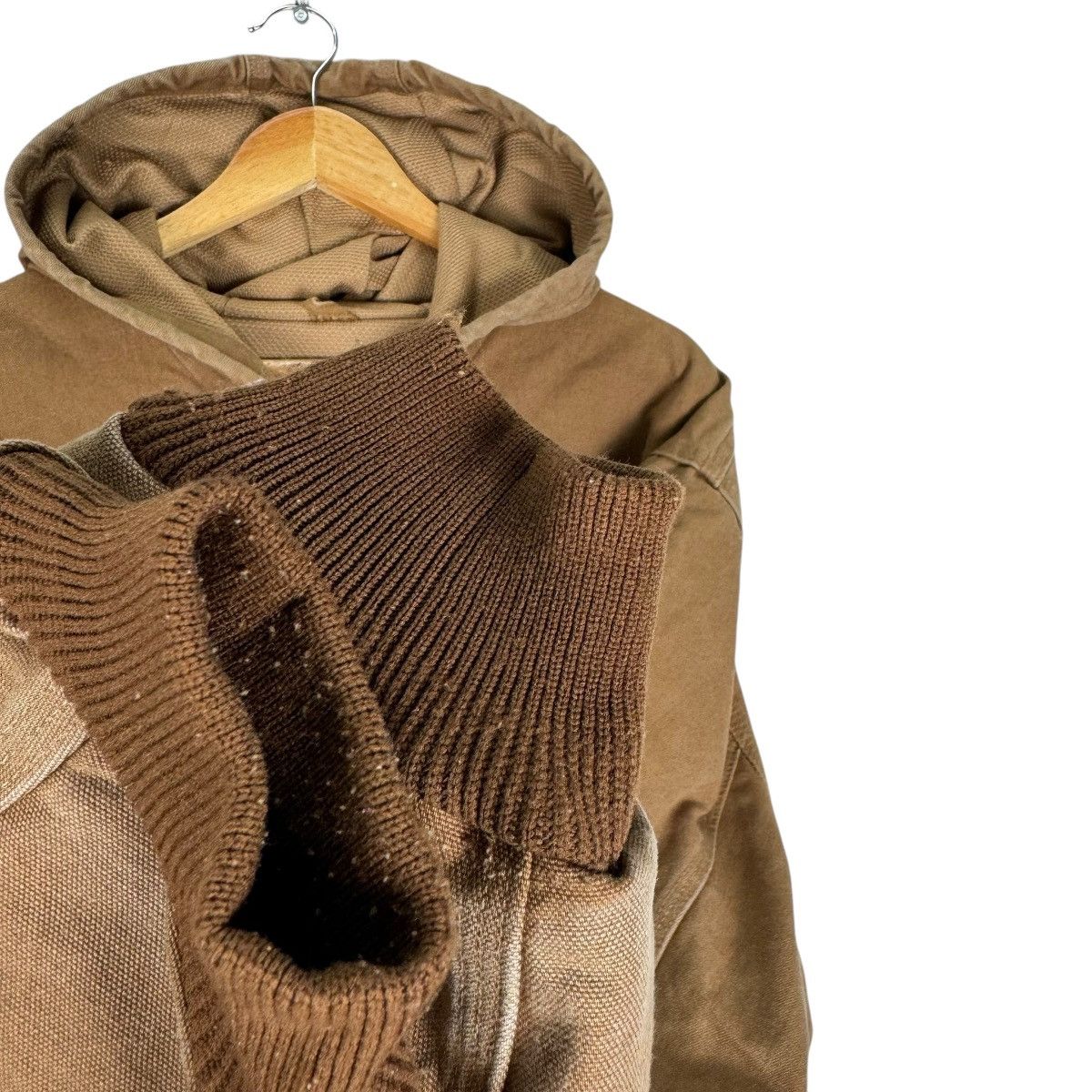 Carhartt × Carhartt Wip × Vintage ⚡️CARHARTT HOODIE DUCK CANVAS ZIPPER JACKET Size US XXL / EU 58 / 5 - 5 Thumbnail