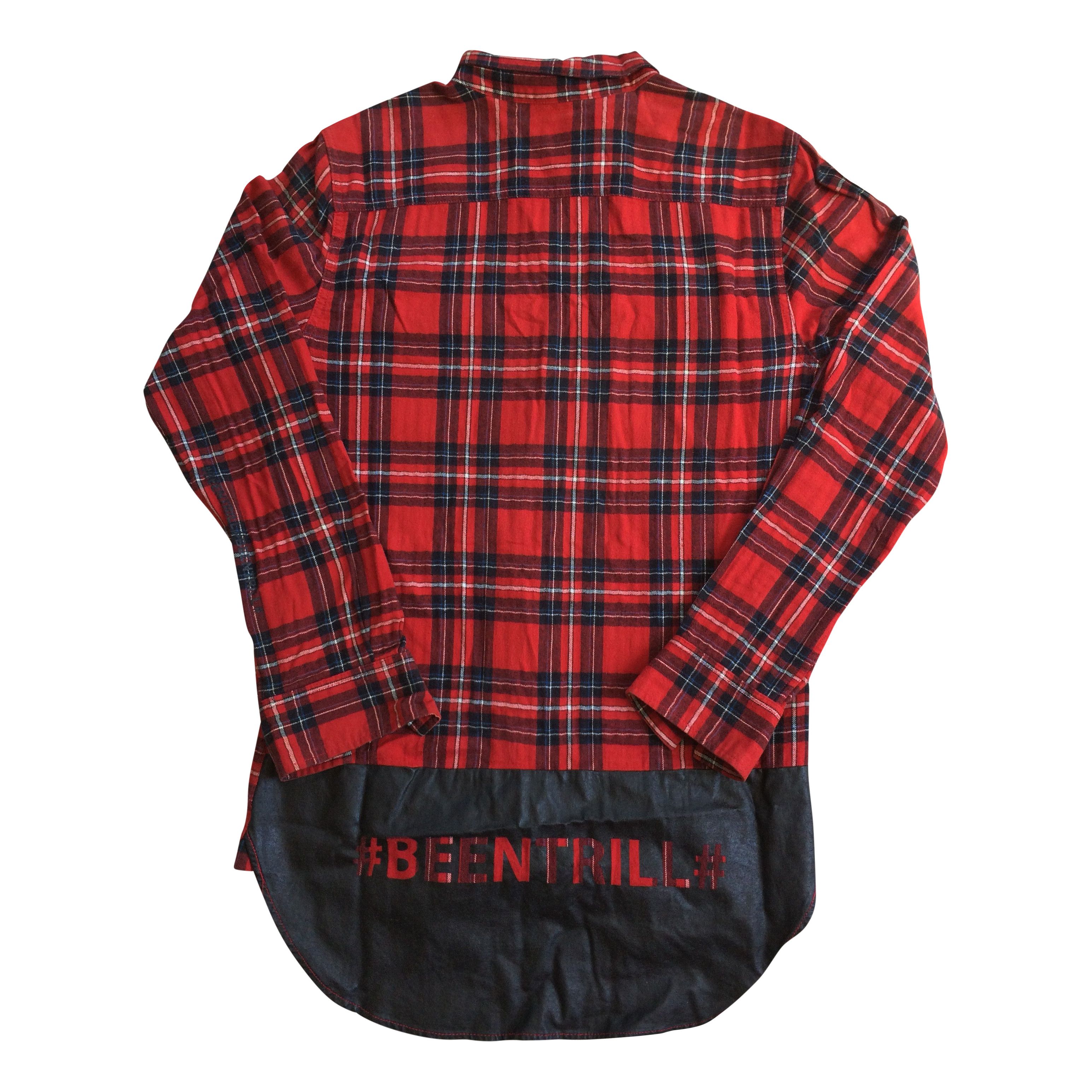 Been Trill OG Been Trill Reconstructed Long Logo Flannel Size US M / EU 48-50 / 2 - 1 Thumbnail