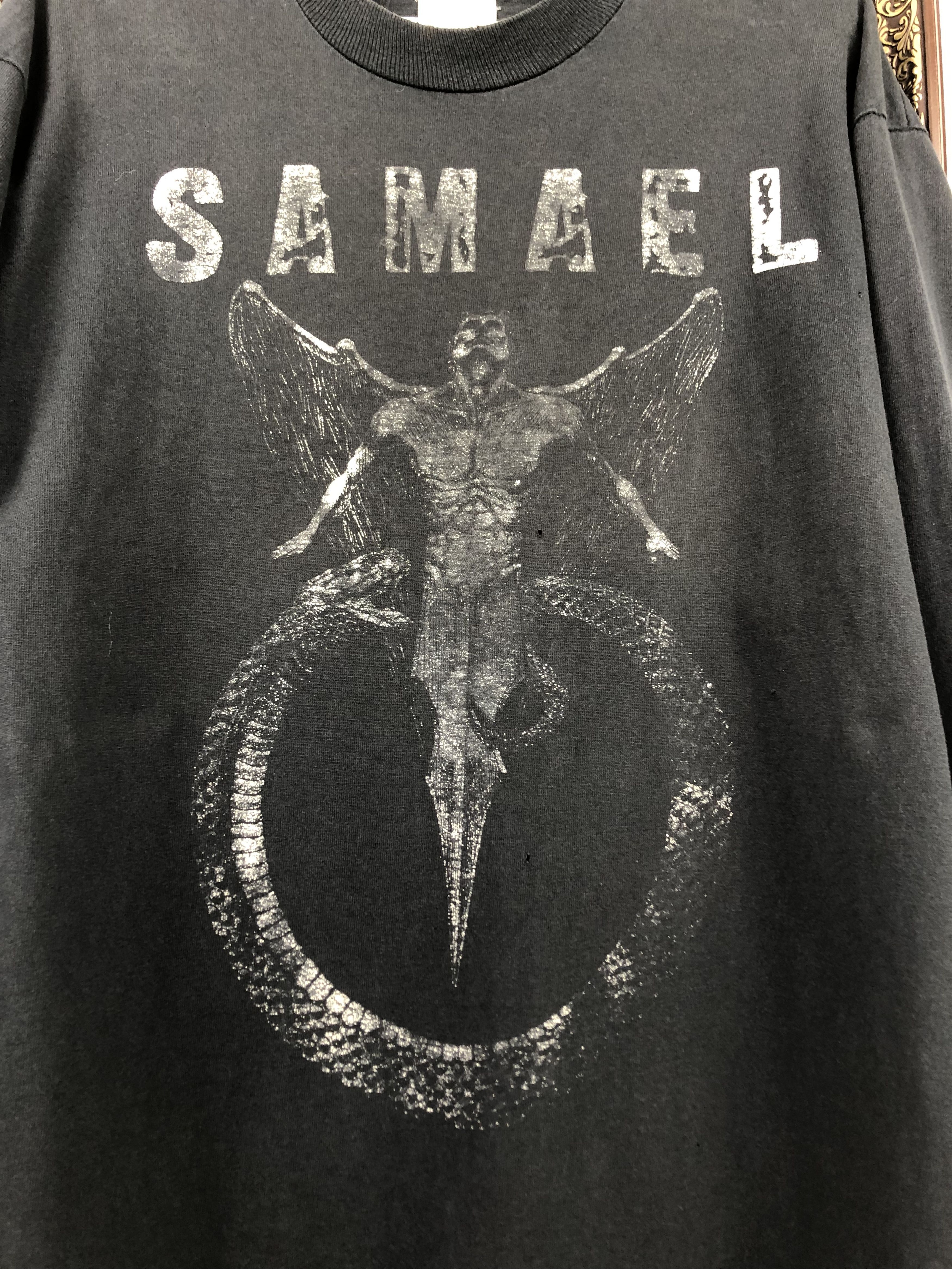 Band Tees Vintage 90's Samael Salvation Band Long Sleeve Tee Shirt Size US L / EU 52-54 / 3 - 3 Thumbnail