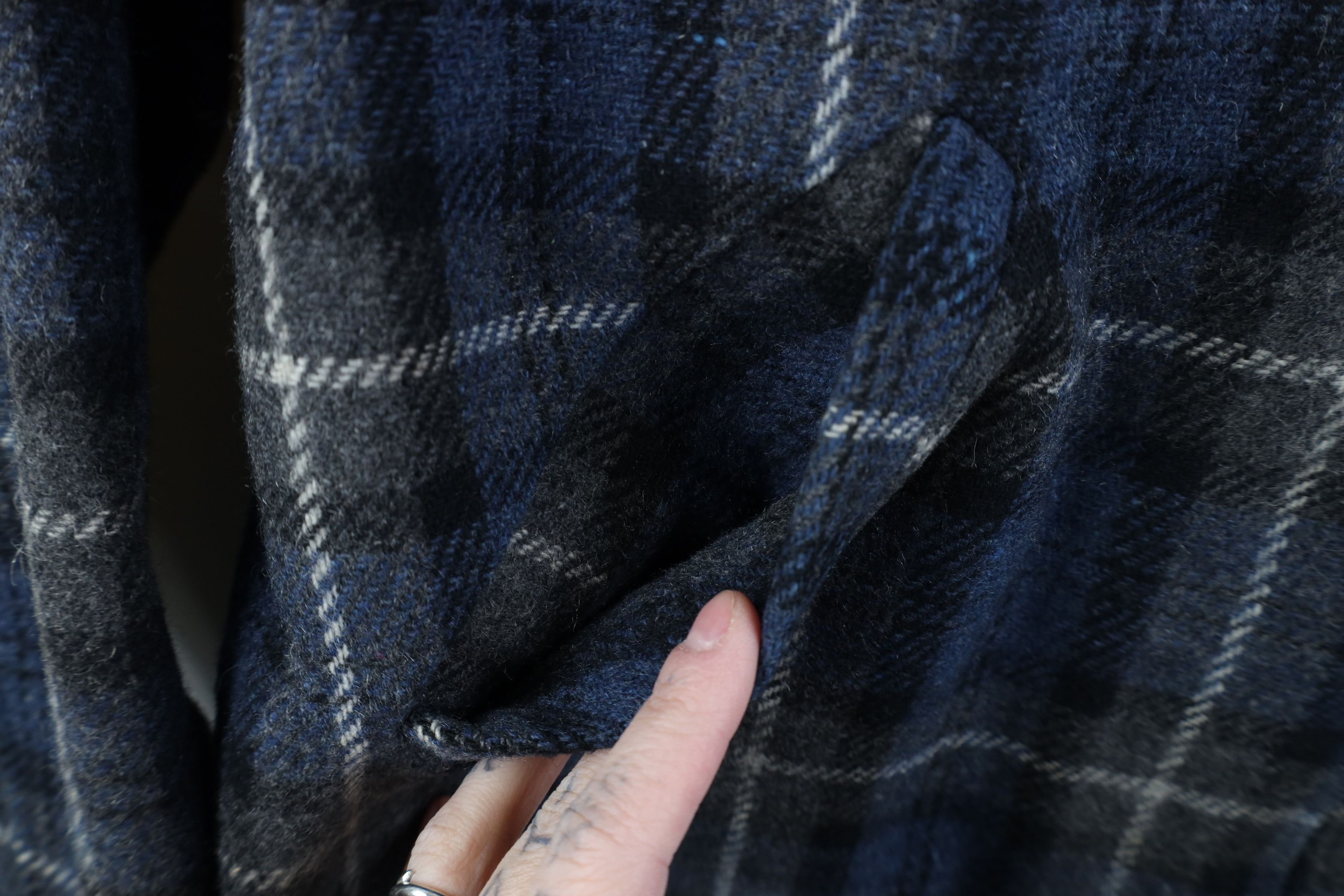 Vintage Vintage 90s Streetwear Blend Buckle Back Bomber Jacket Plaid Size L / US 10 / IT 46 - 5 Thumbnail