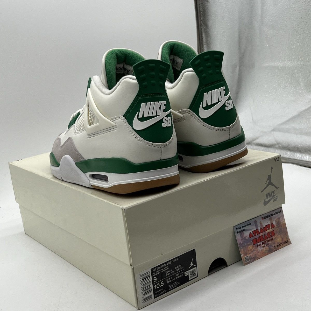 Nike Nike sb x air Jordan 4 pine green Size US 9 / EU 42 - 4 Thumbnail